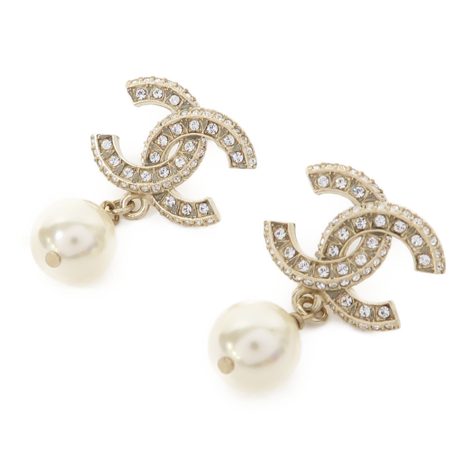 CHANEL 金屬Earrings耳環金色