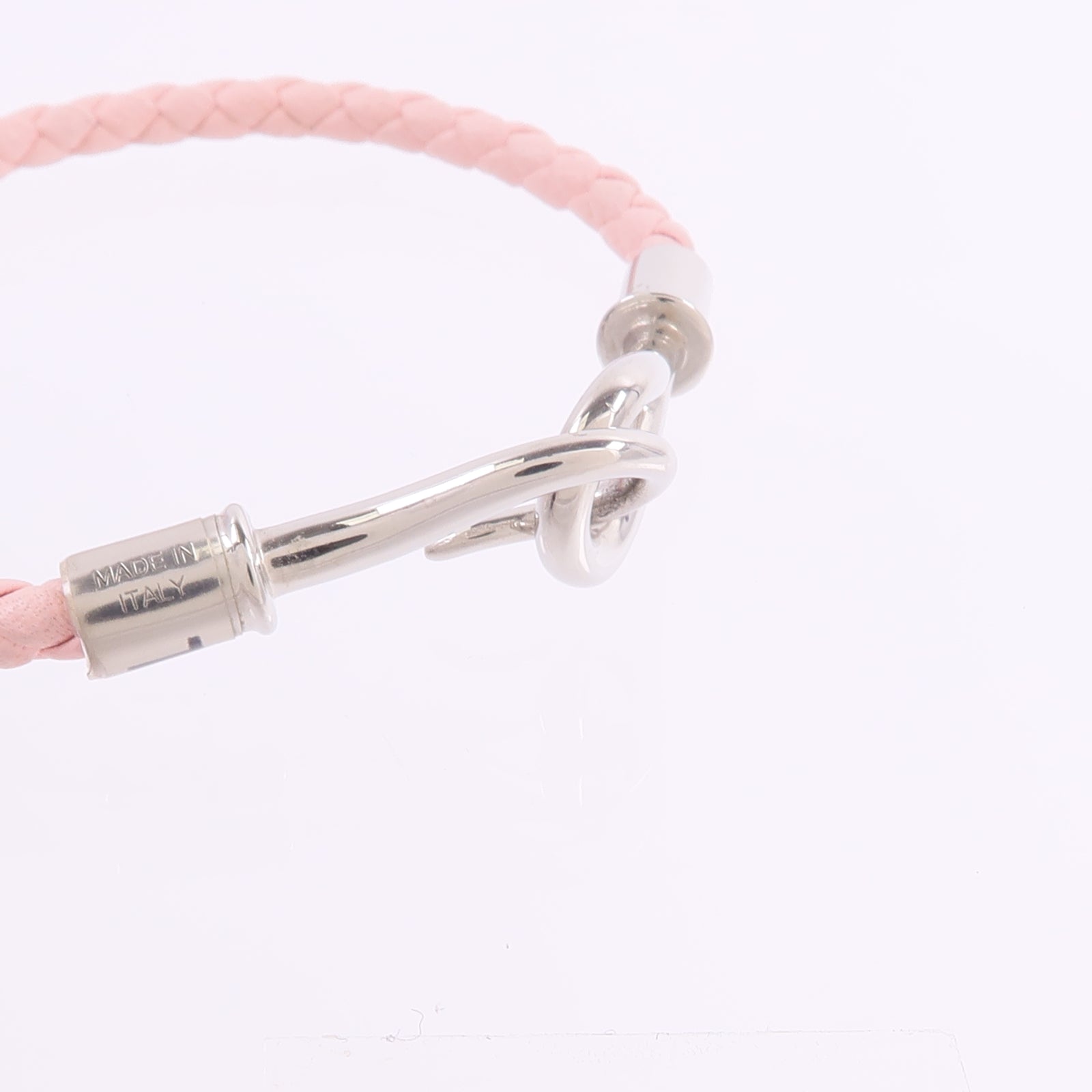 HERMES Swift皮革Jumbo H Bracelet手帶Rose Sakura