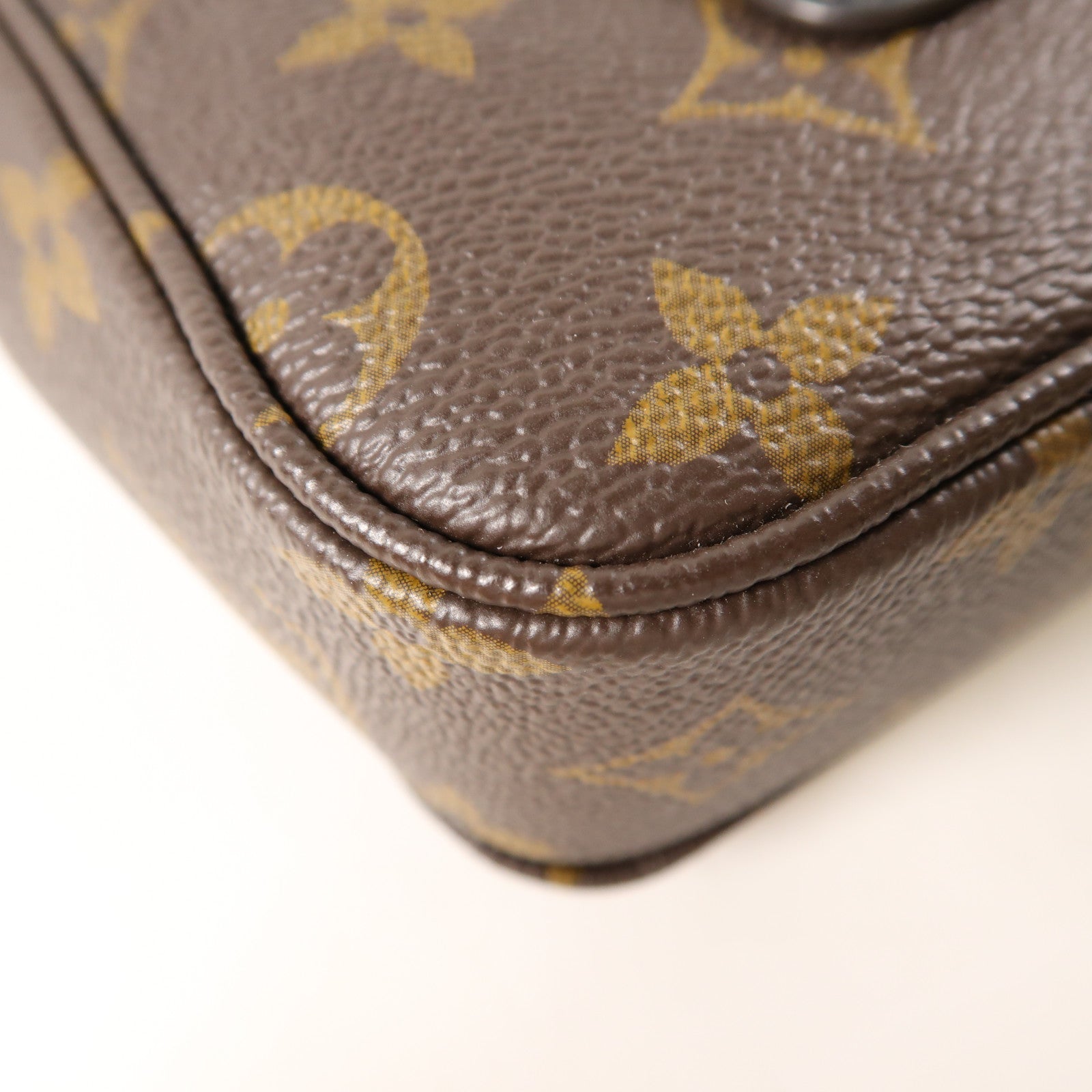 LOUIS VUITTON Monogram Marceau金扣肩背袋棕色
