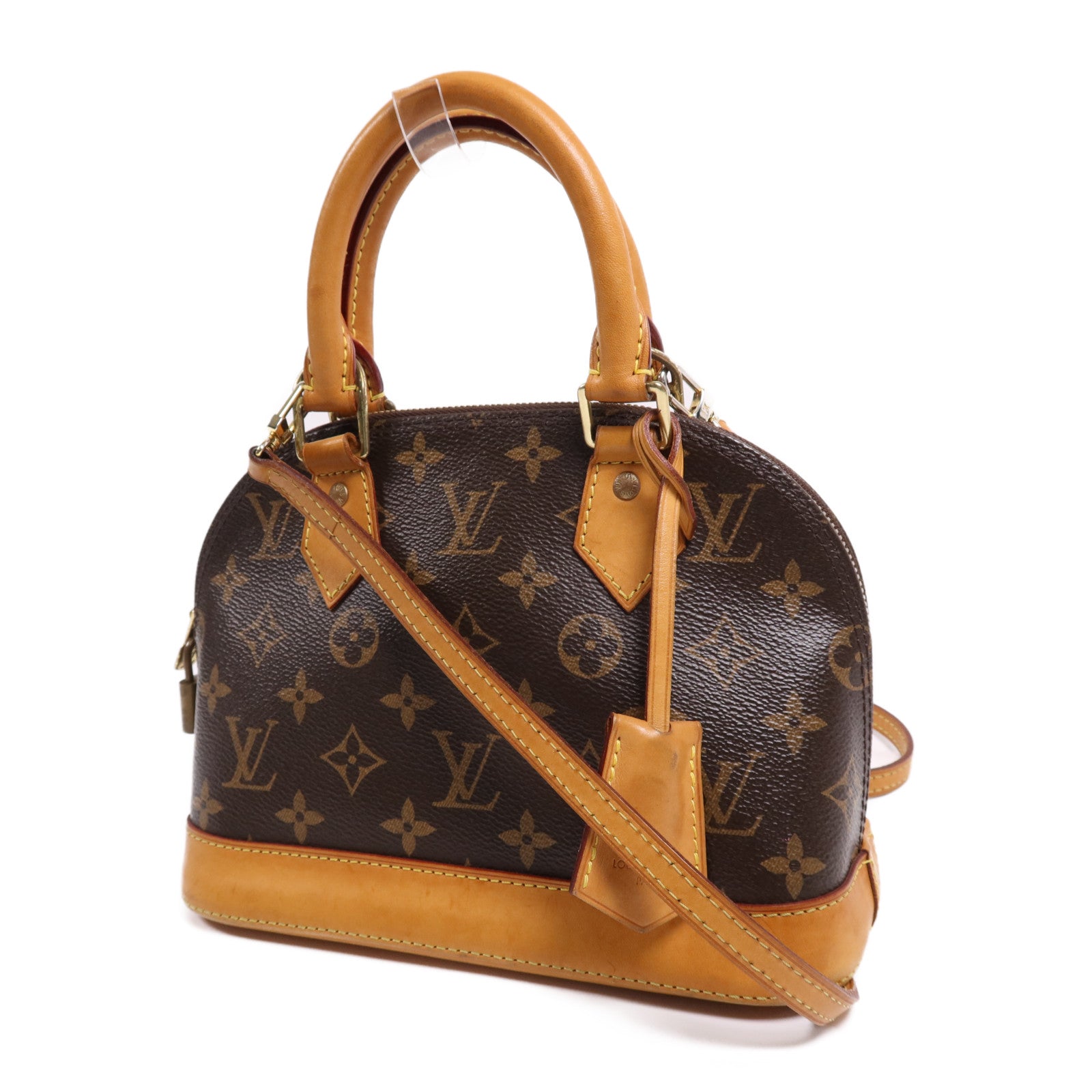 LOUIS VUITTON Monogram Alma BB金扣手挽肩背兩用袋