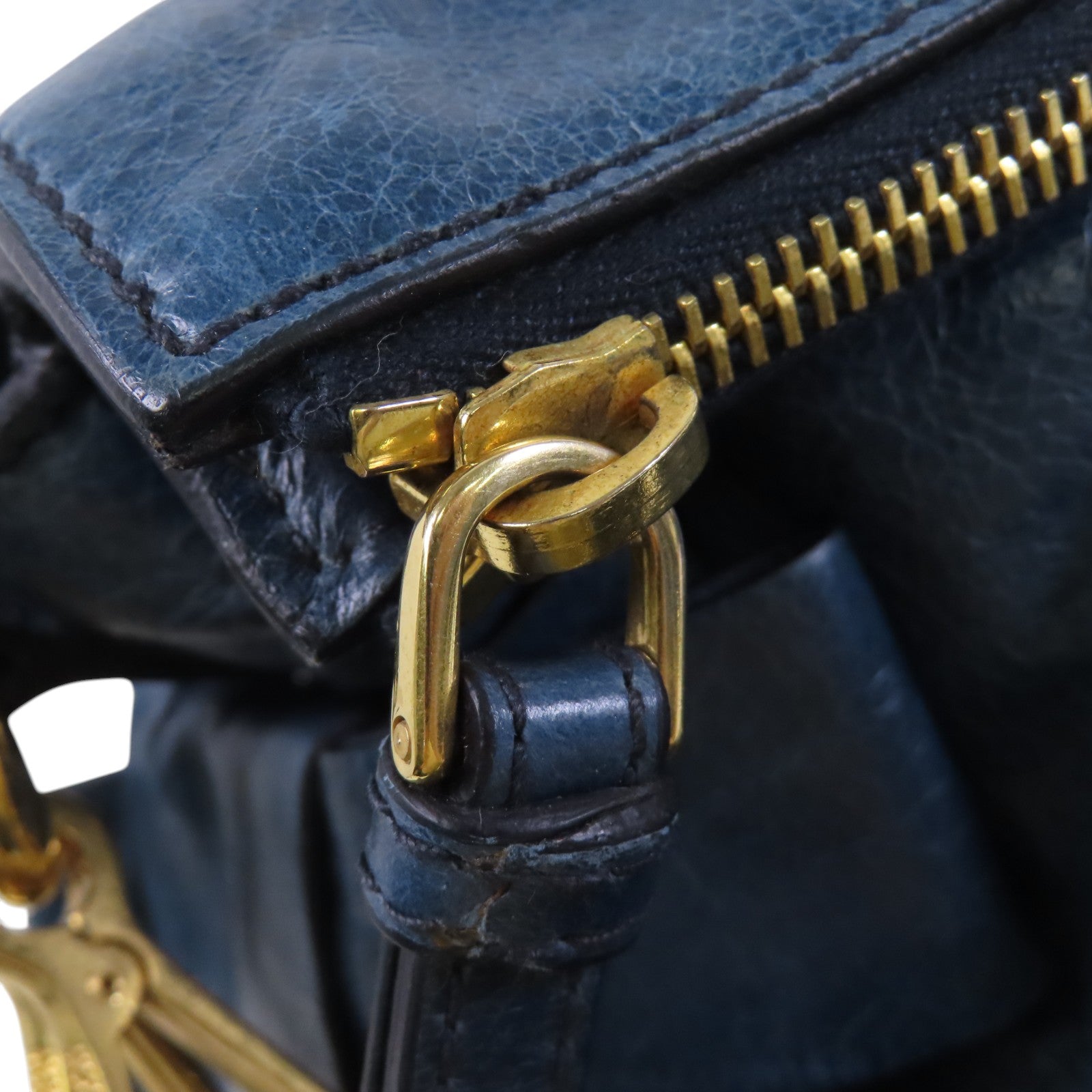 Miu Miu 牛皮皮革2Way Shoulder Bag金扣手挽肩背兩用袋
