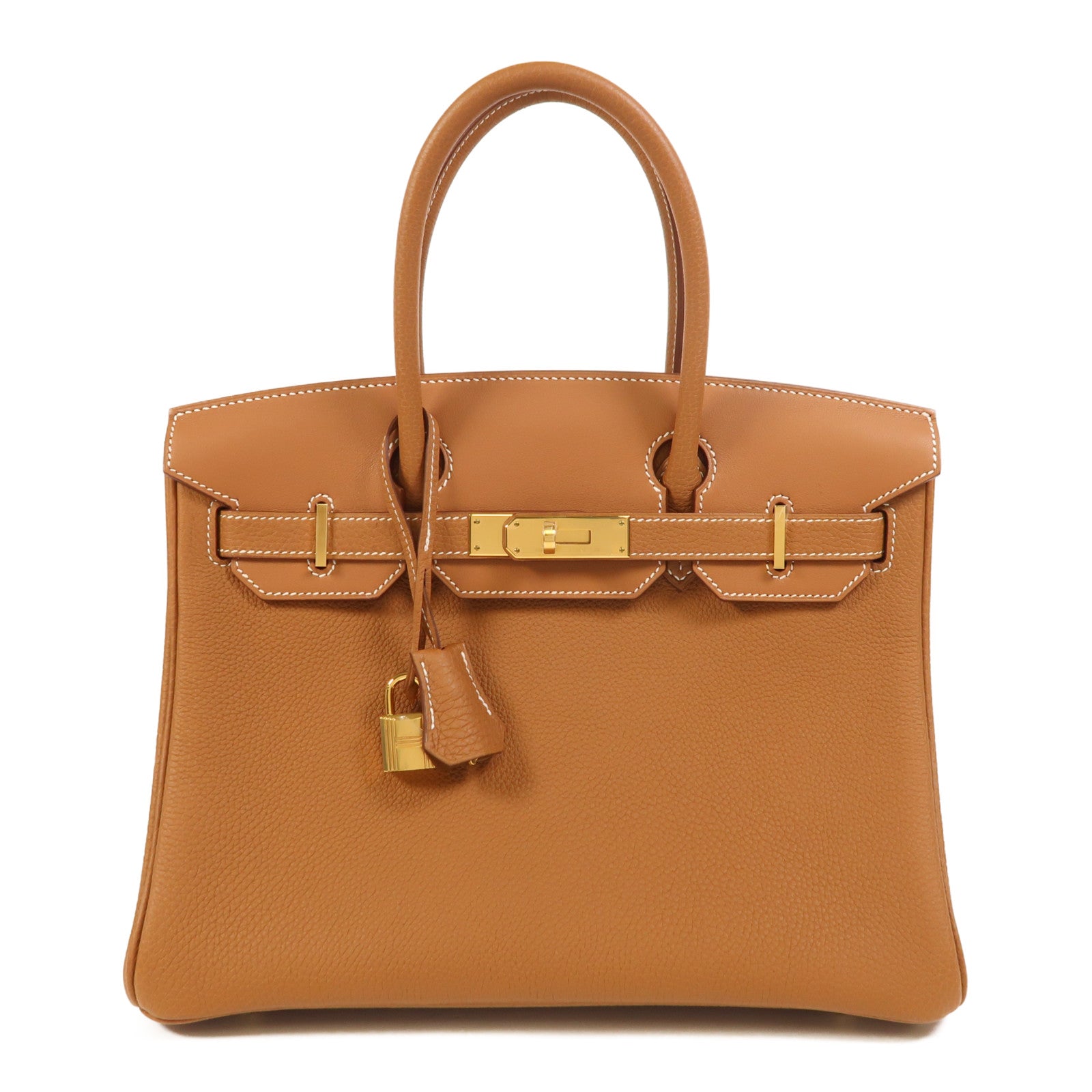 HERMES Togo皮革Birkin 30金扣手挽袋Gold