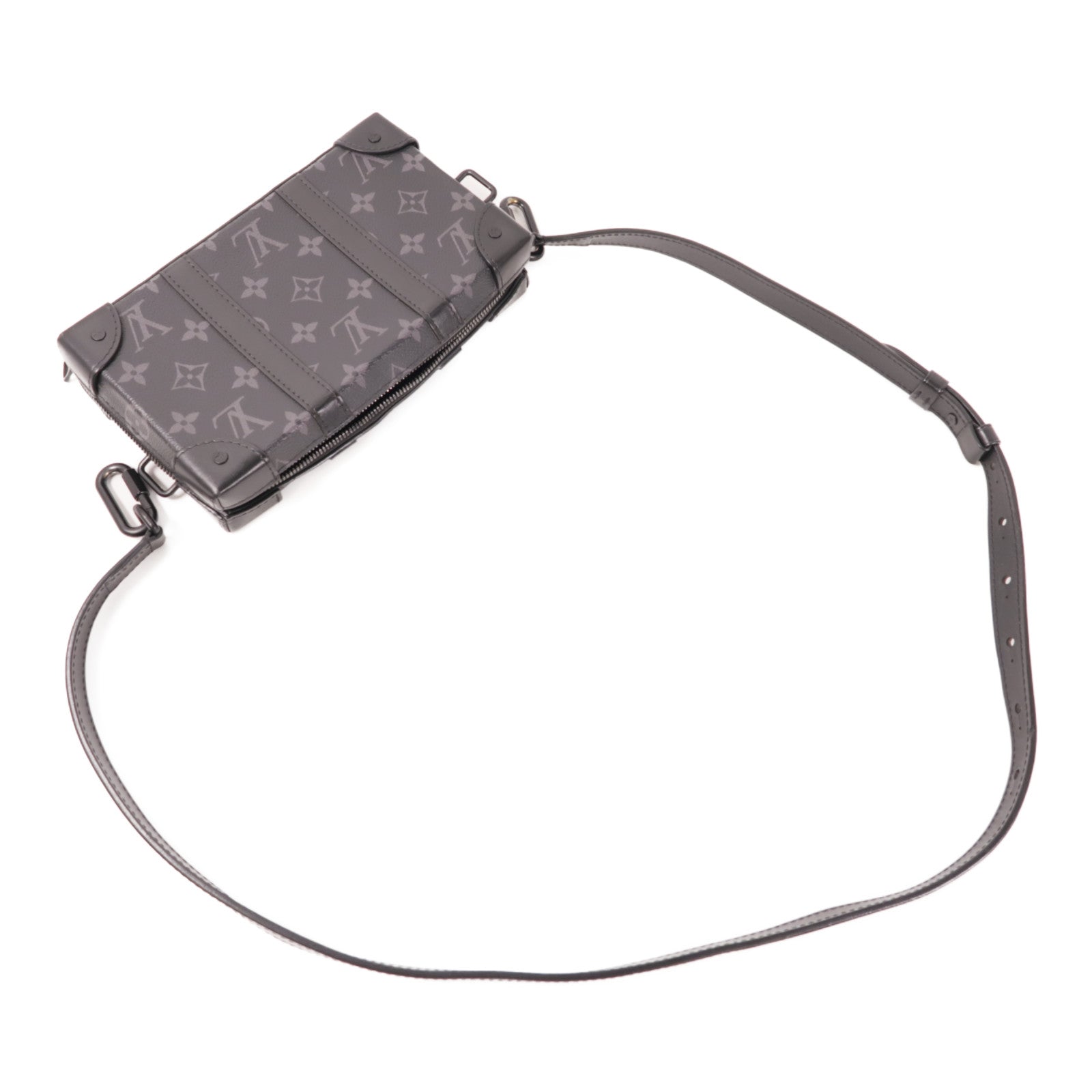 LOUIS VUITTON LV Soft Trunk Wallet Shoulder Bag M69838 Monogram Eclipse Black