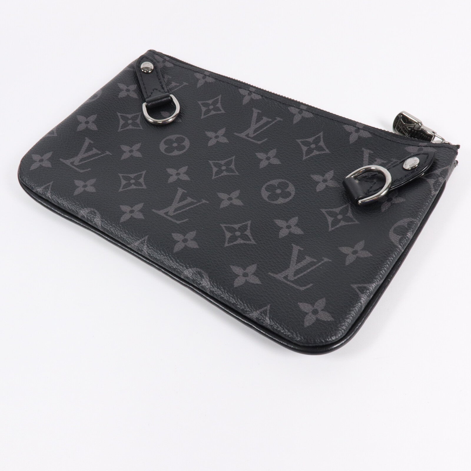 LOUIS VUITTON Monogram Eclipse/Reverse Trio Messenger肩背袋