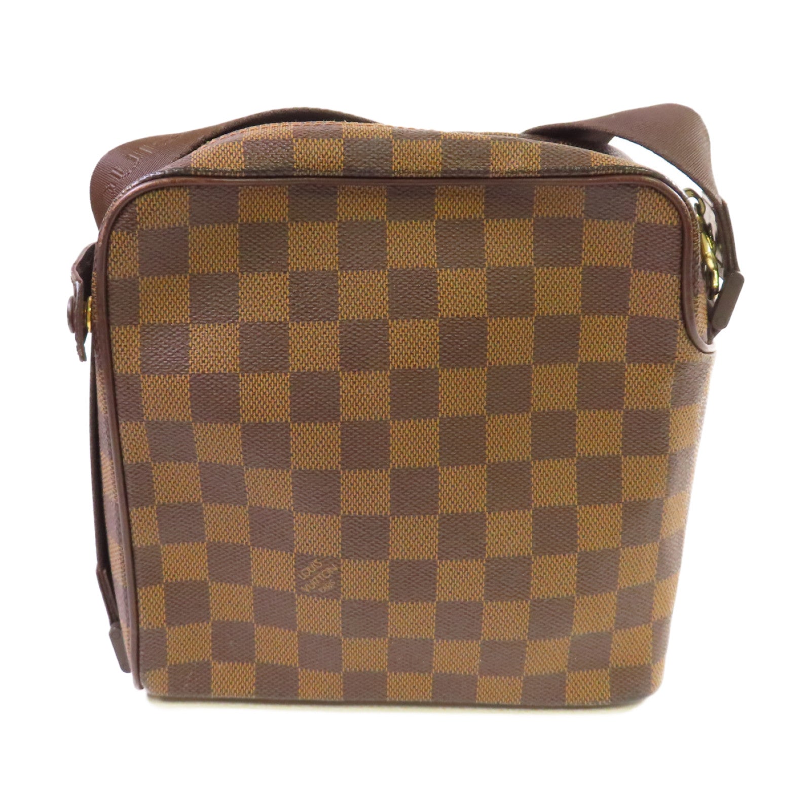 LOUIS VUITTON Damier Ebene Olav PM Shoulder Bag金扣肩背袋啡色