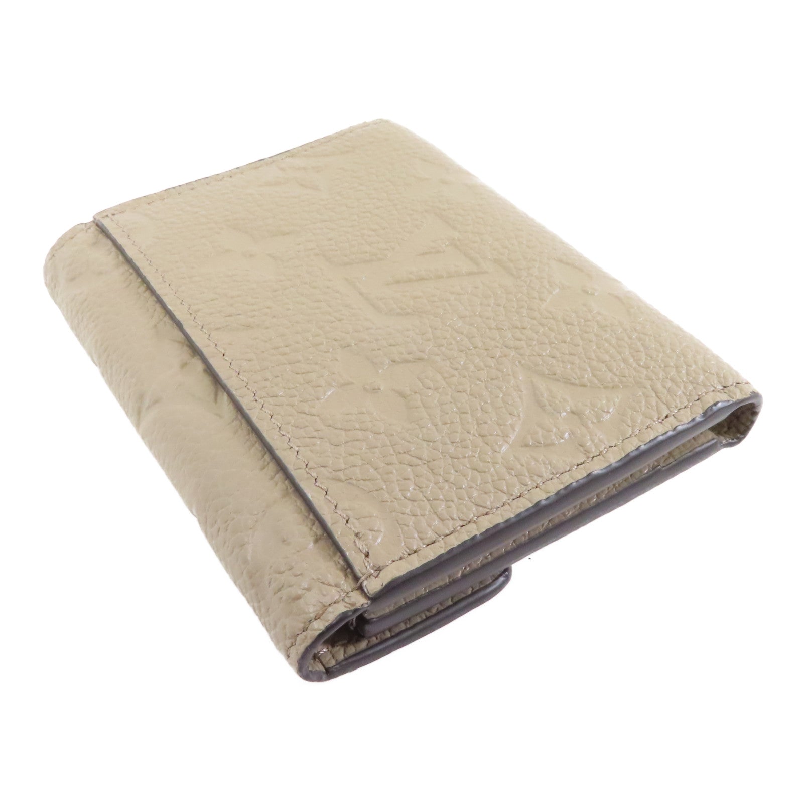 LOUIS VUITTON Monogram Empreinte Zoe Wallet金扣錢包米色