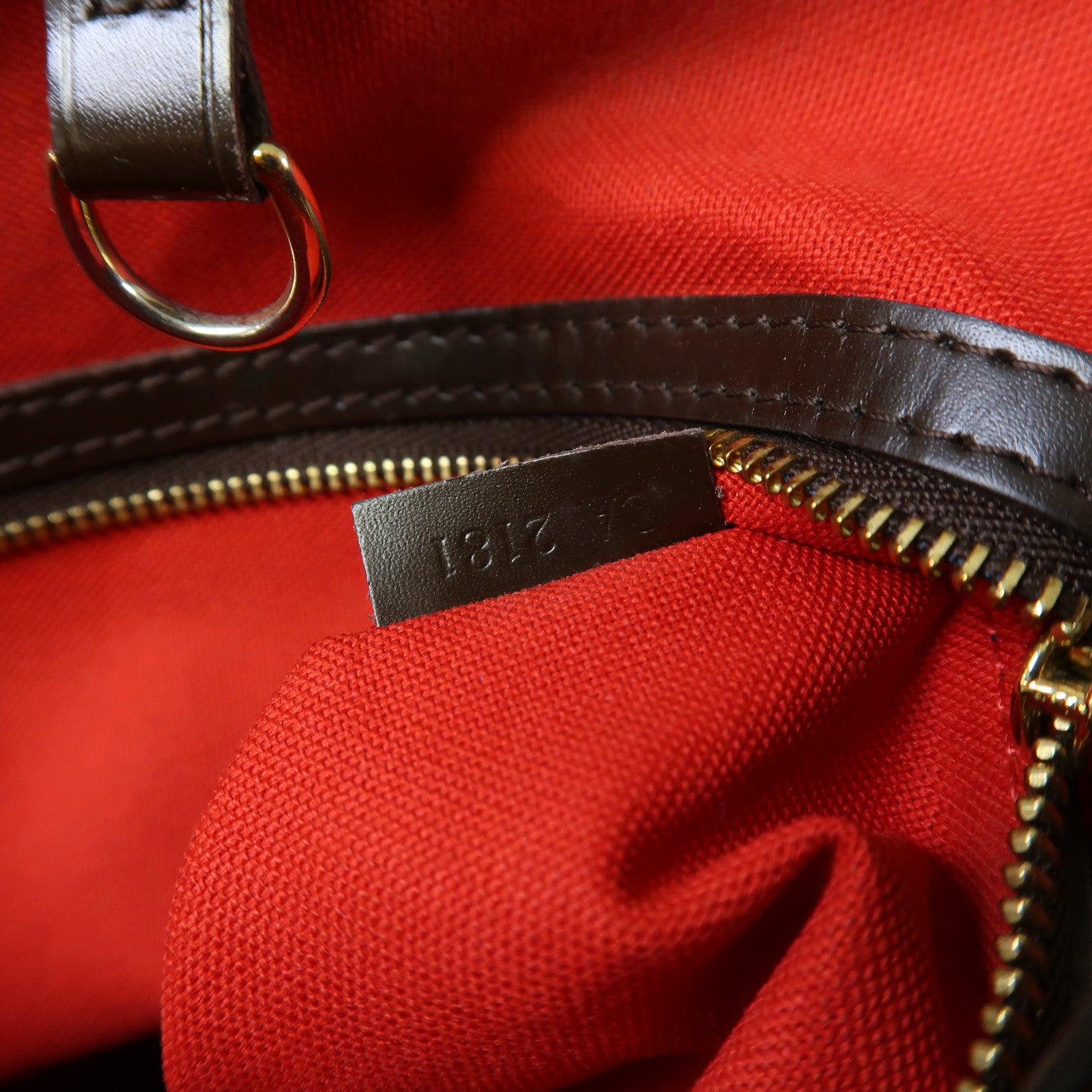 LOUIS VUITTON Damier Ebene Cabas Rivington金扣肩背袋啡色