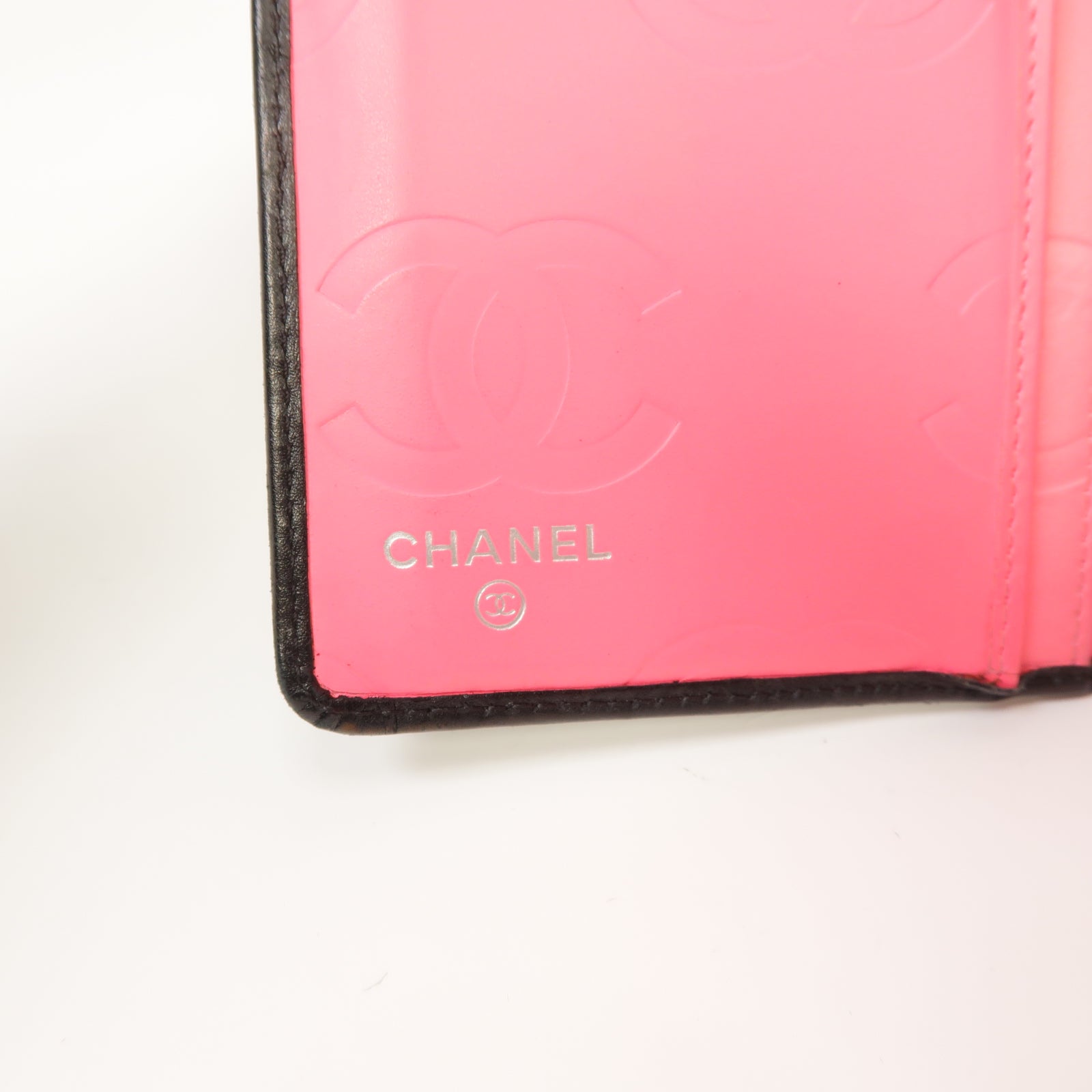 CHANEL 【激減優惠】菱格牛皮皮革Cambon Long Wallet銀扣長錢包黑色
