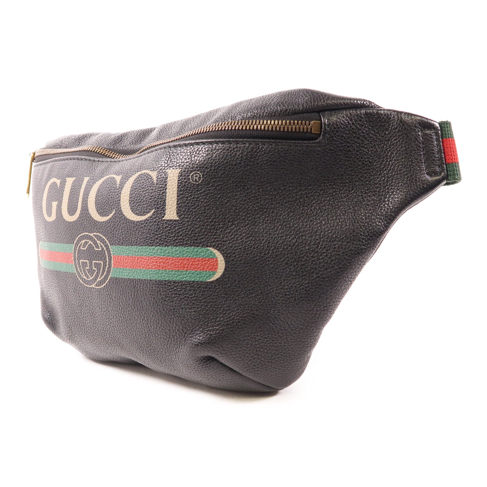 GUCCI 皮革Waist Bag金扣腰包