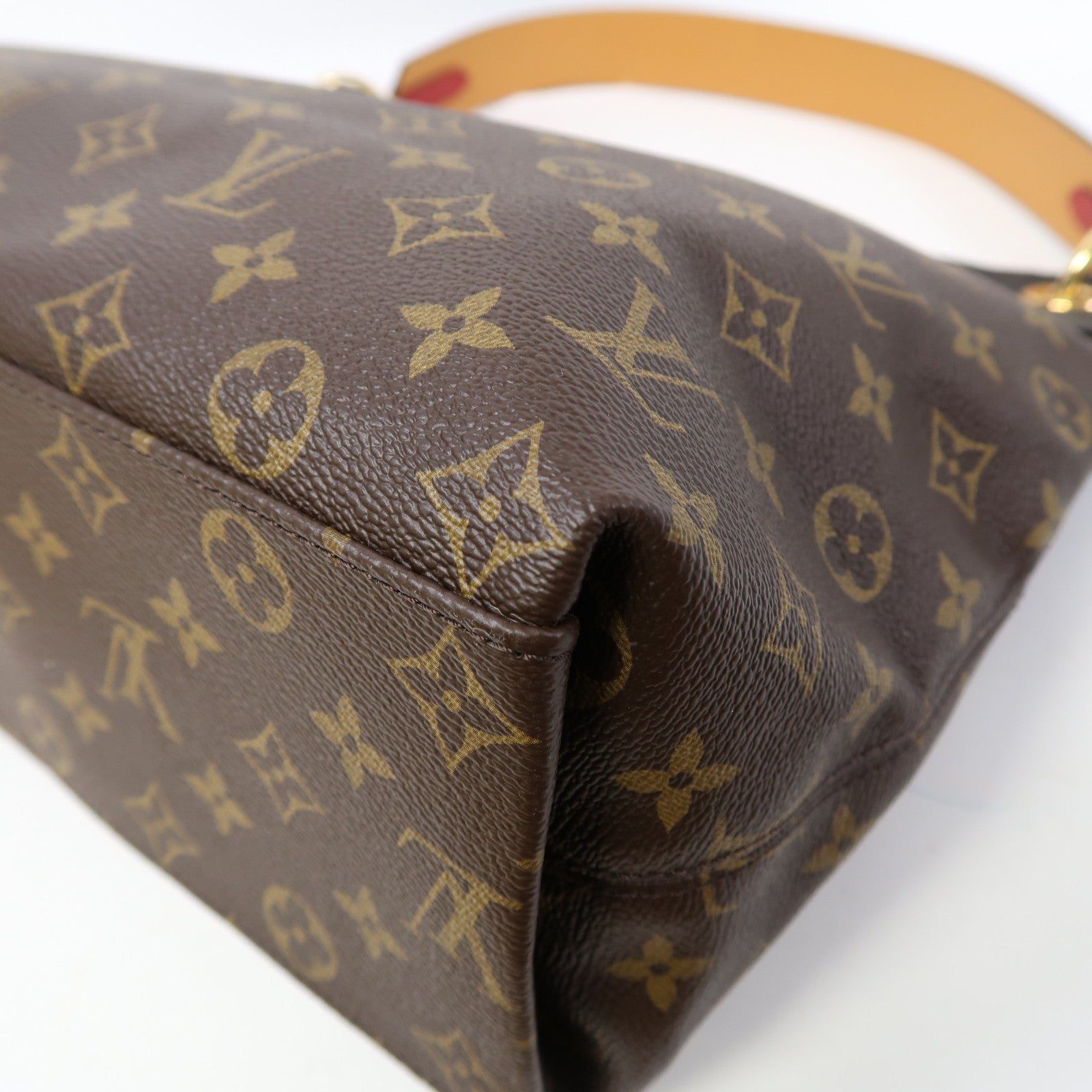 LOUIS VUITTON Monogram Tuileries Hobo金扣肩背袋啡色