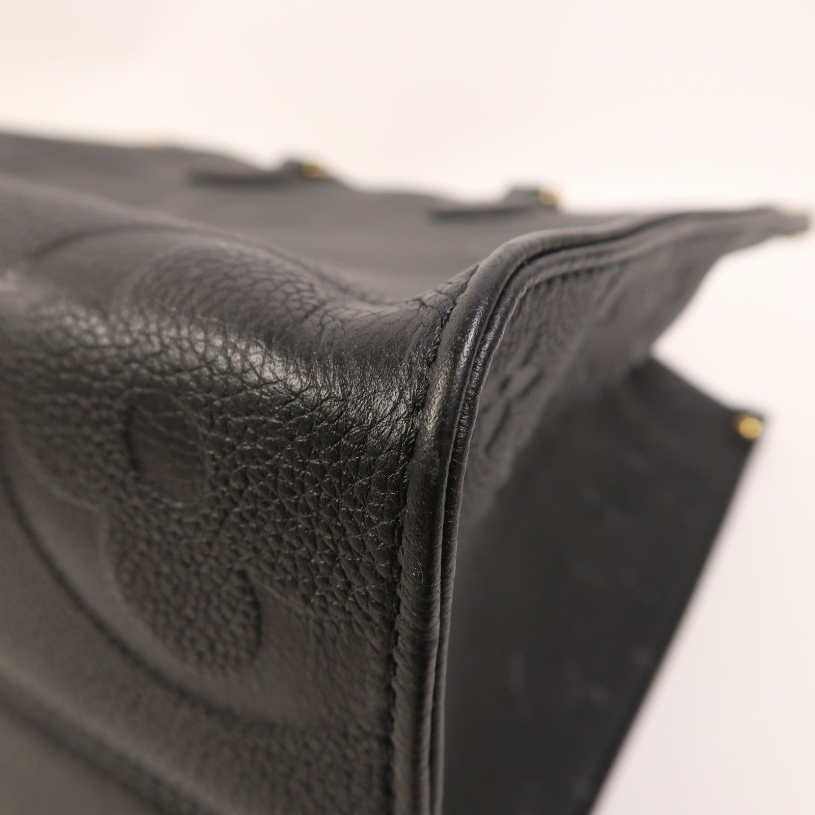 LOUIS VUITTON Monogram Empreinte On The Go MM金扣手挽肩背兩用袋