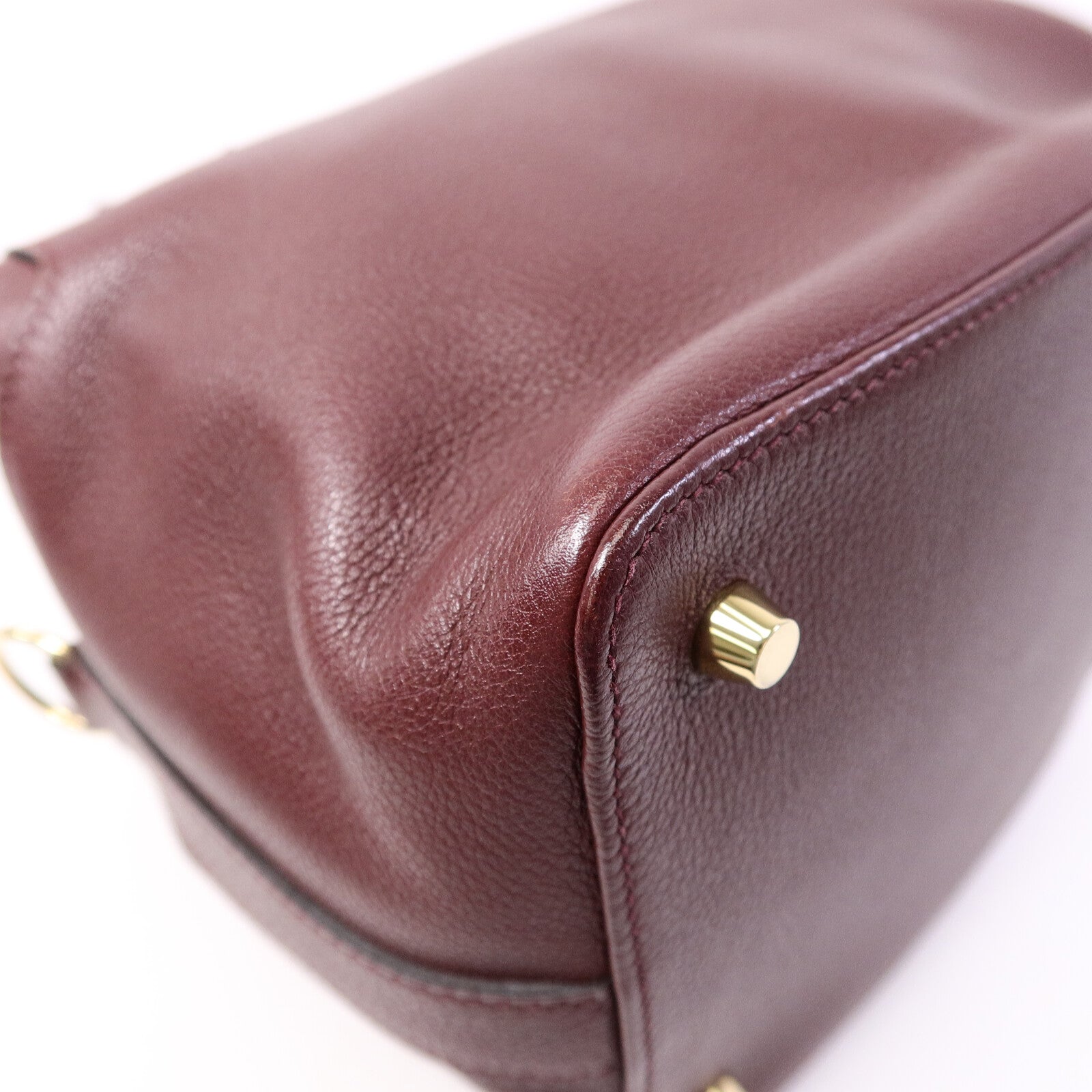HERMES Evercolor皮革Tool Box 20手挽肩背兩用袋Dark Red