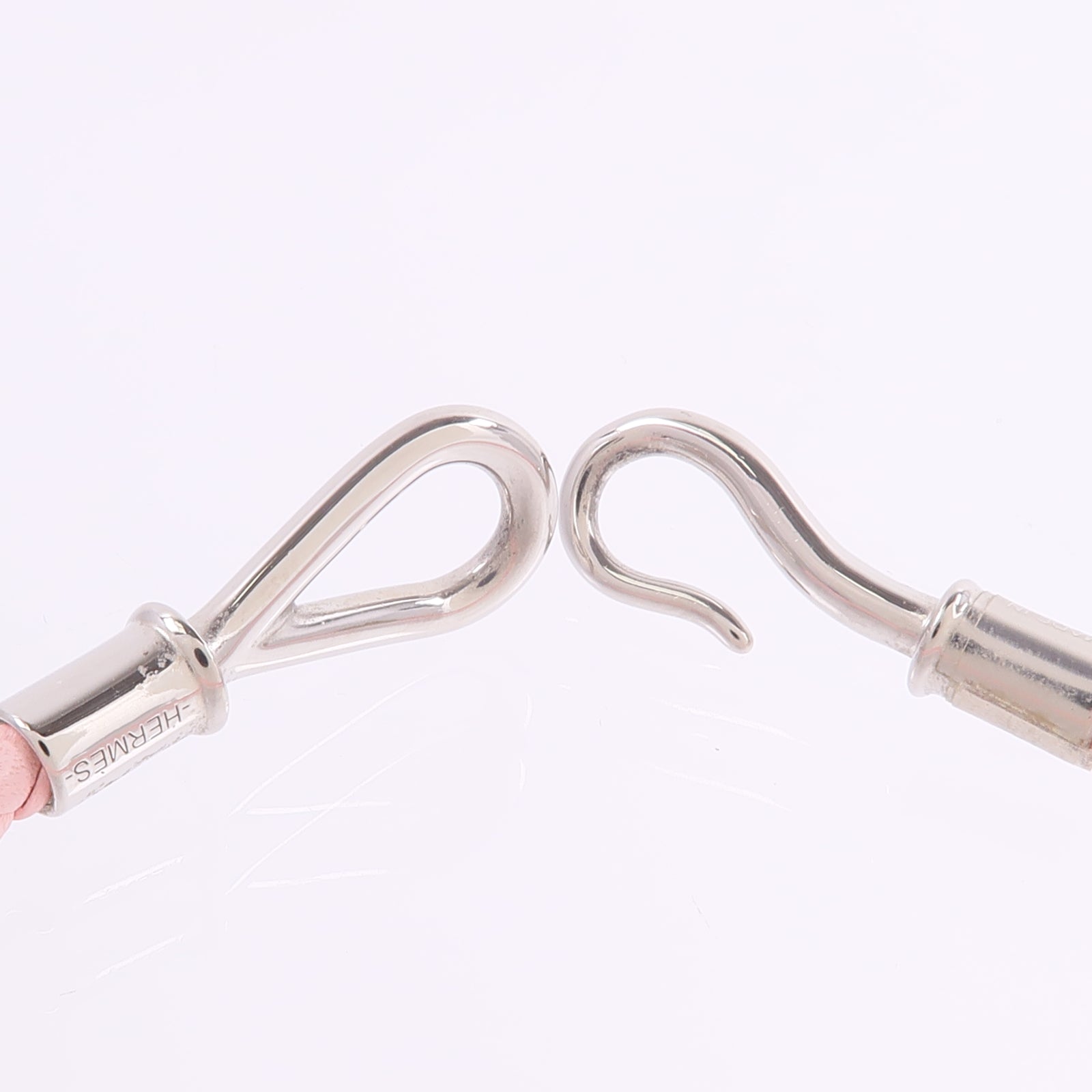 HERMES Swift皮革Jumbo H Bracelet手帶Rose Sakura