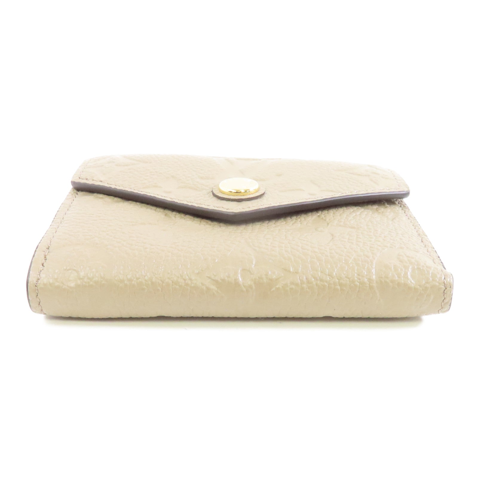 LOUIS VUITTON Monogram Empreinte Zoe Wallet金扣錢包米色