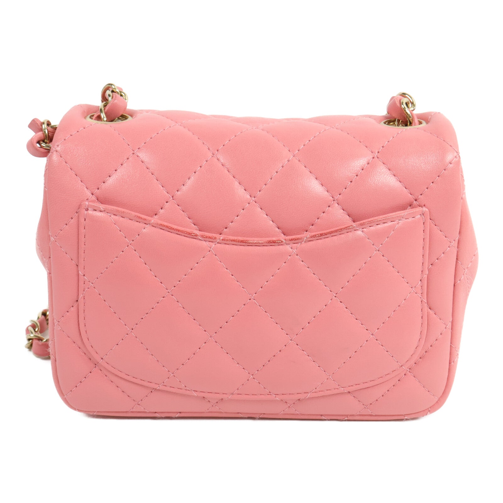 CHANEL 羊皮皮革Mini Classic 17鏈帶肩背袋