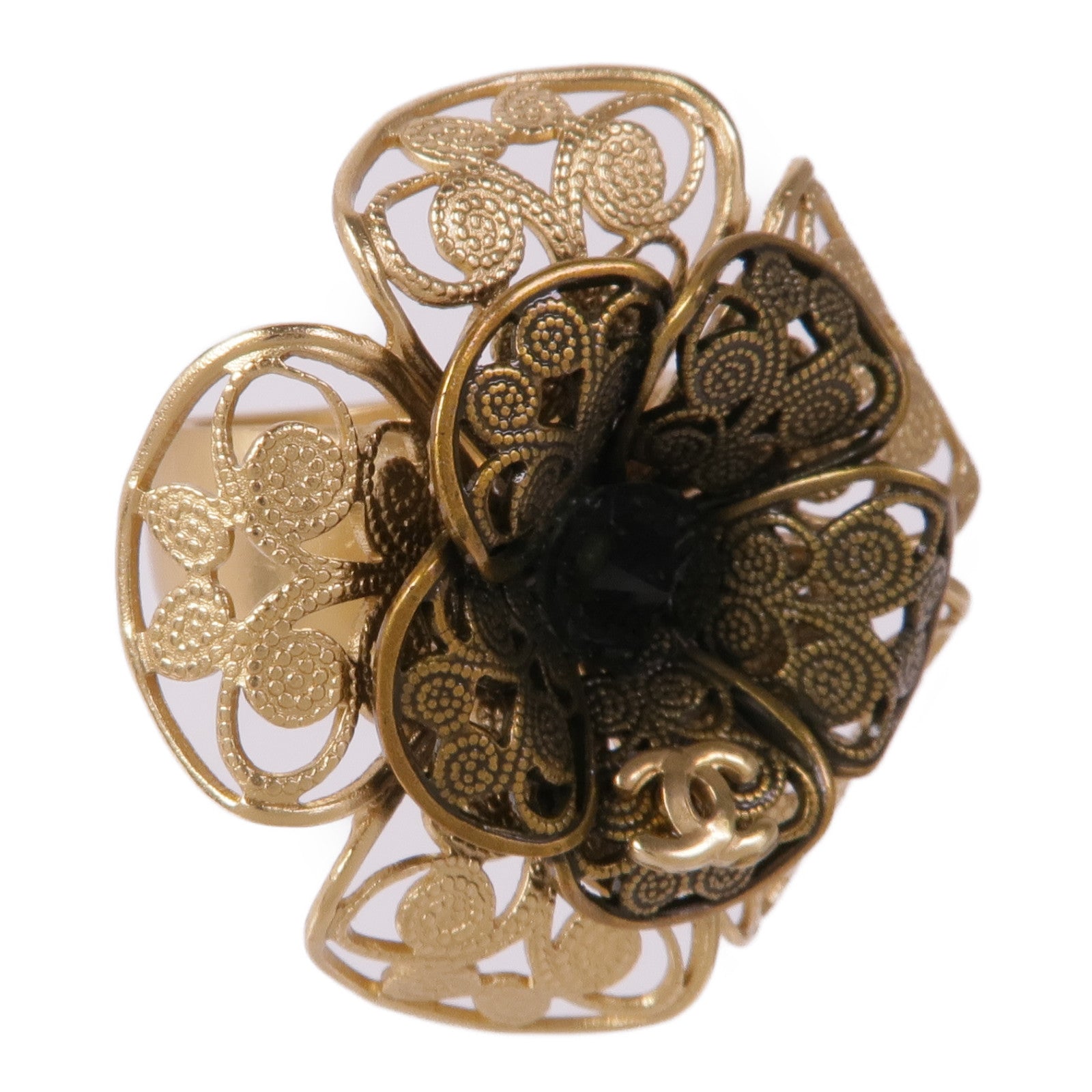 CHANEL 金屬Ring戒指US#6.25