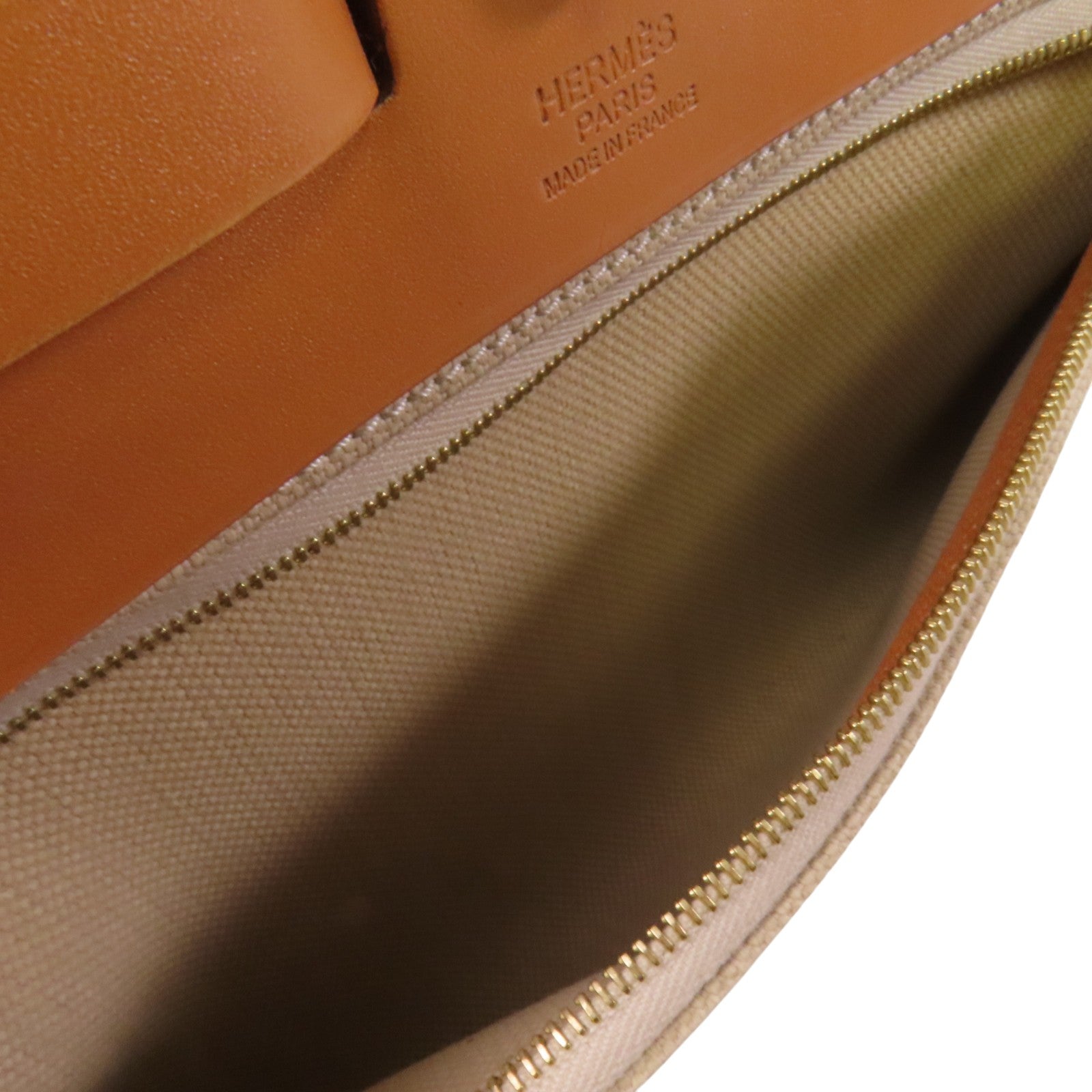 HERMES 帆布/皮革Herbag PM金扣手挽肩背兩用袋