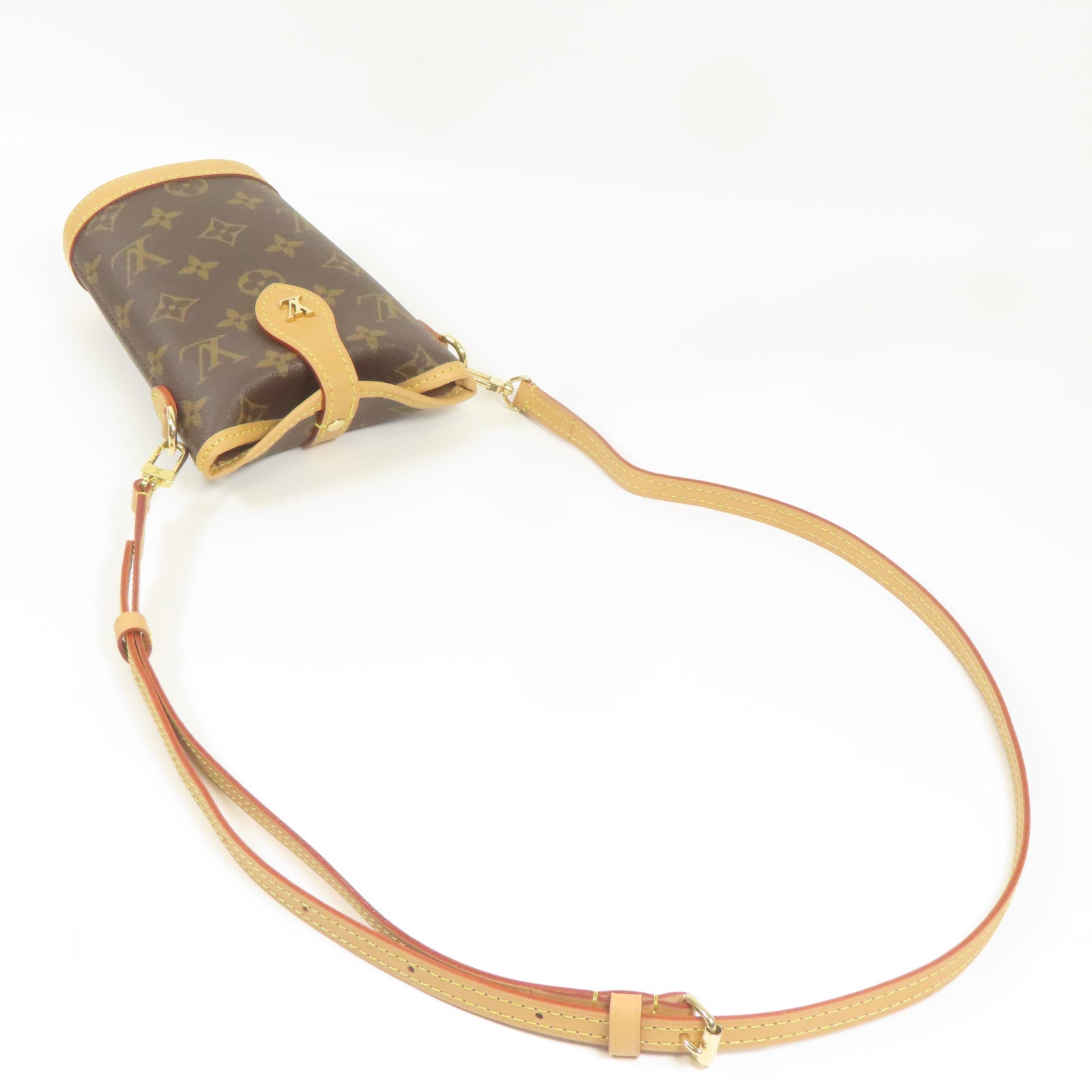 LOUIS VUITTON LV GHW Fold Me Shoulder Bag M80874 Monogram Brown