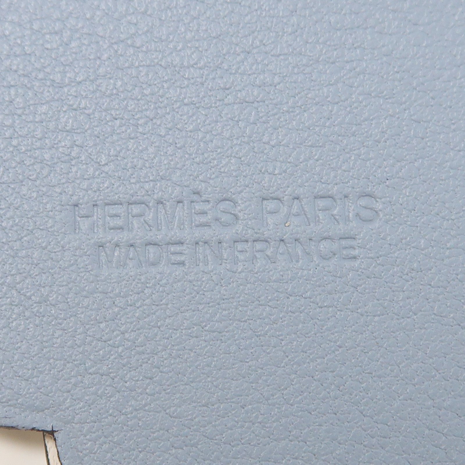 HERMES Swift皮革Charm掛飾藍色/白色