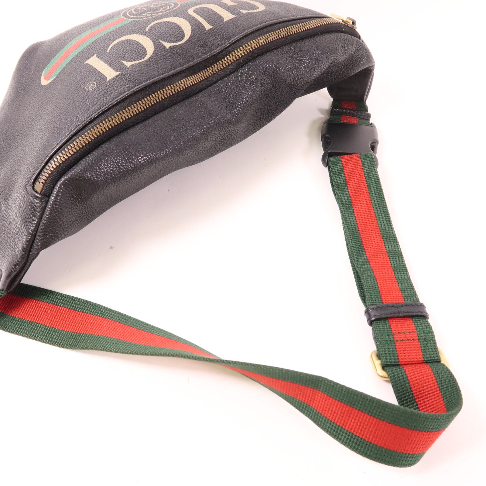 GUCCI 皮革Waist Bag金扣腰包