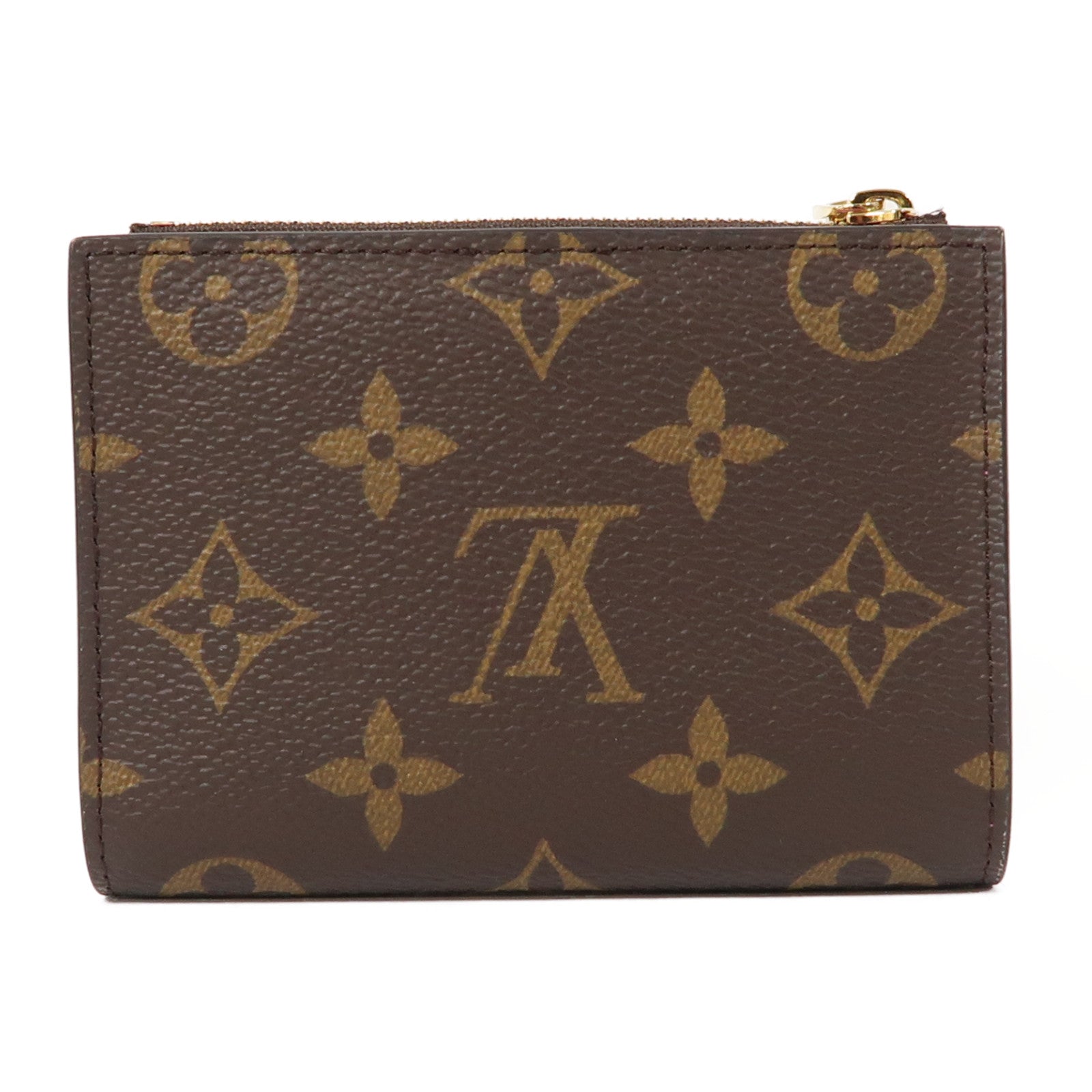 LOUIS VUITTON Monogram Lisa Wallet金扣錢包啡色/粉紅色