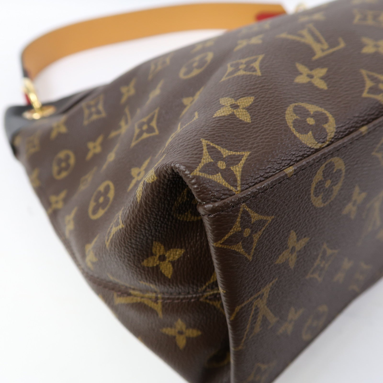 LOUIS VUITTON Monogram Tuileries Hobo金扣肩背袋啡色