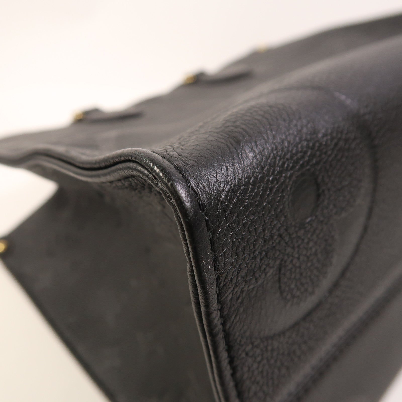 LOUIS VUITTON Monogram Empreinte On The Go MM金扣手挽肩背兩用袋