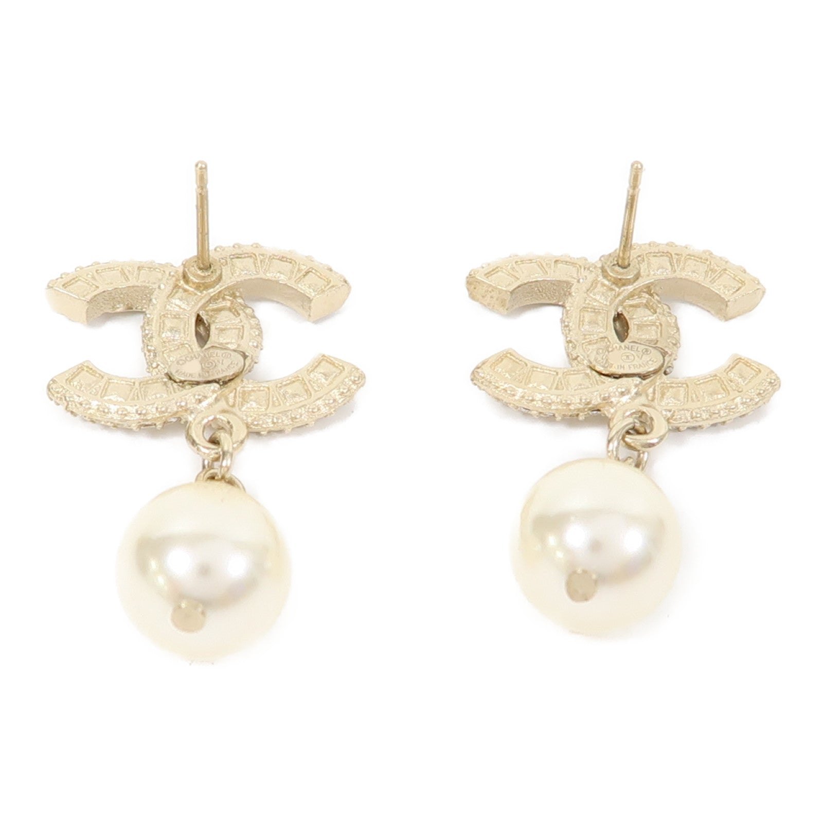 CHANEL 金屬Earrings耳環金色