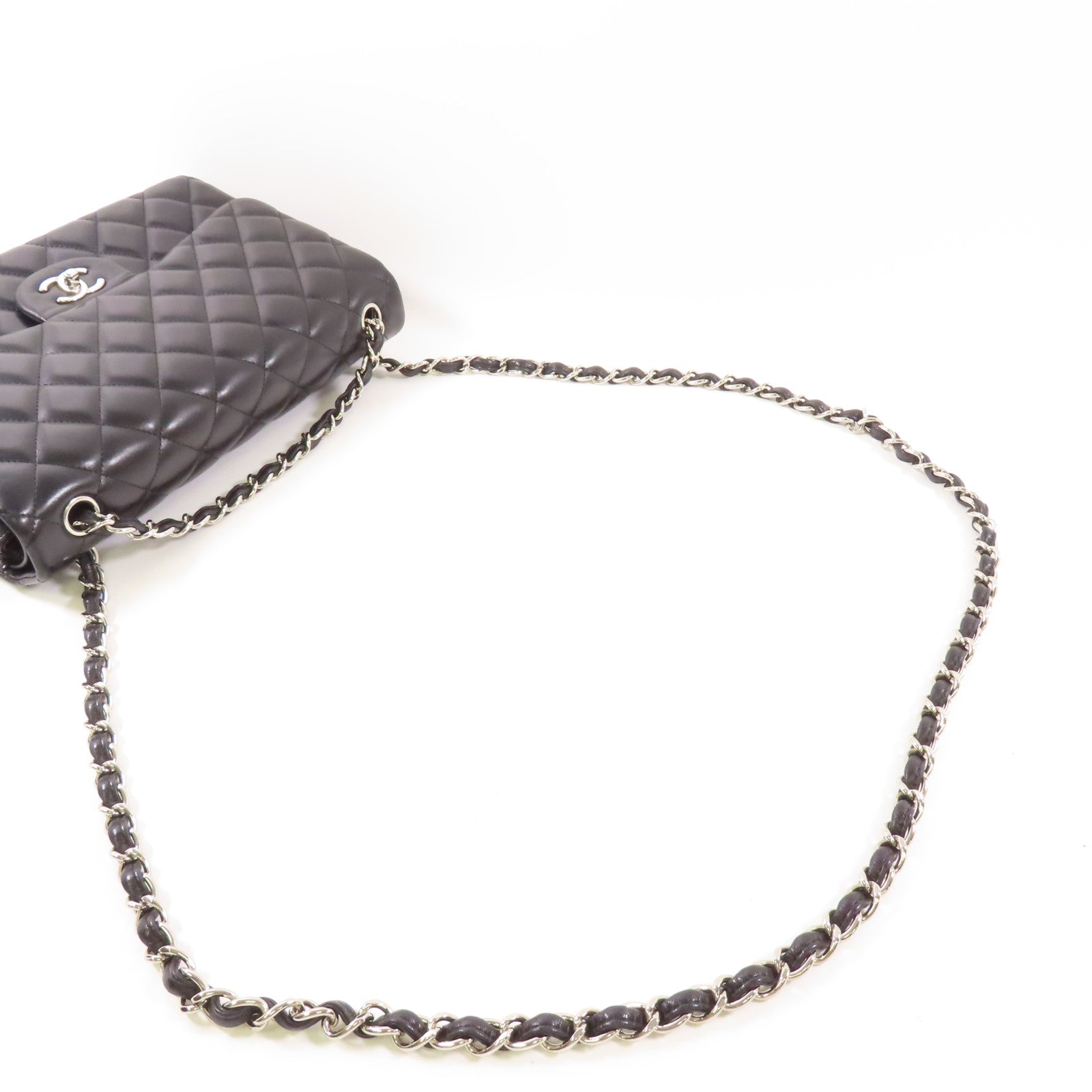 CHANEL CC SHW Large Classic Chain Shoulder Bag Black