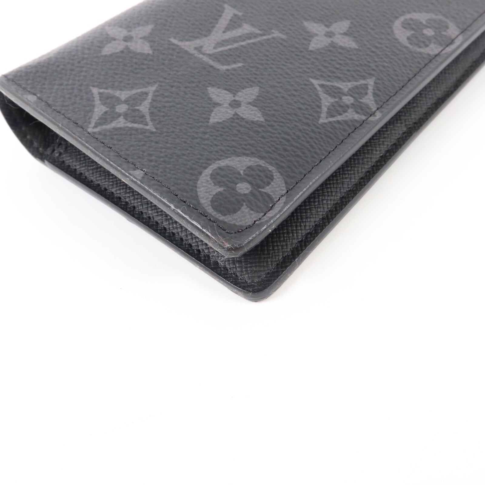 LOUIS VUITTON Monogram Eclipse Brazza長錢包