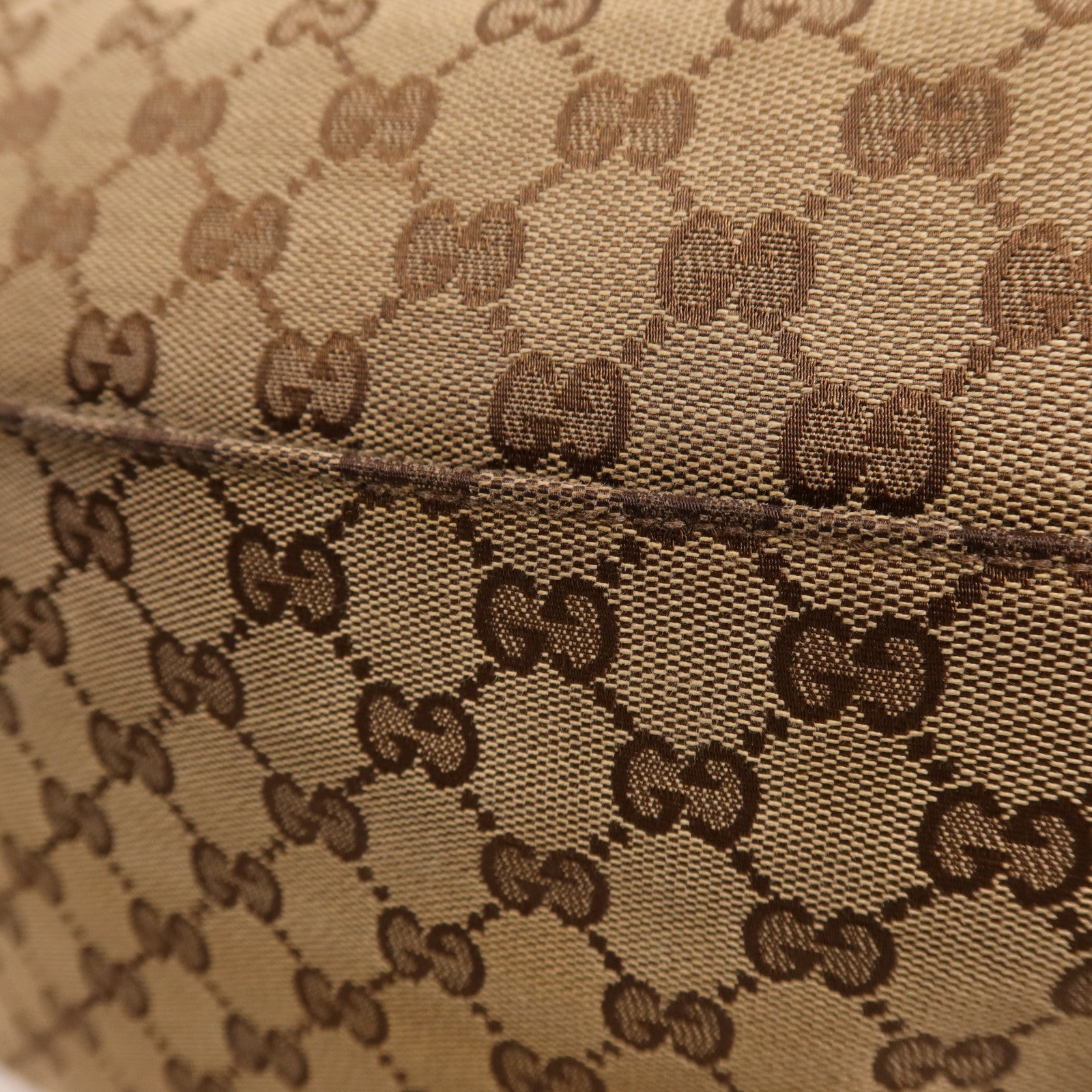 GUCCI 帆布Shoulder Bag銀扣肩背袋