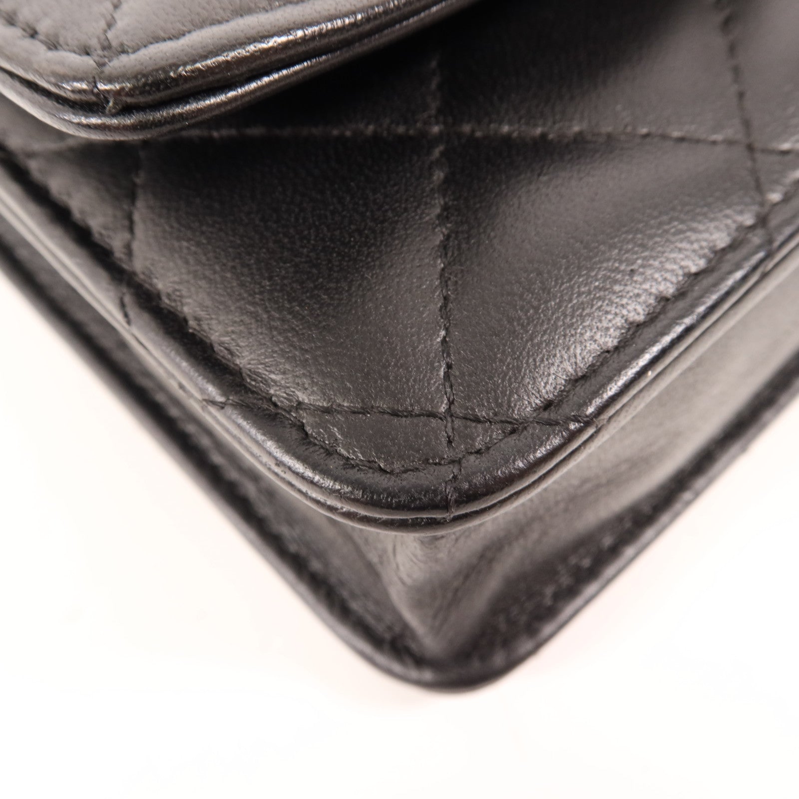 CHANEL 羊皮皮革WOC Wallet On Chain金扣鏈帶肩背袋
