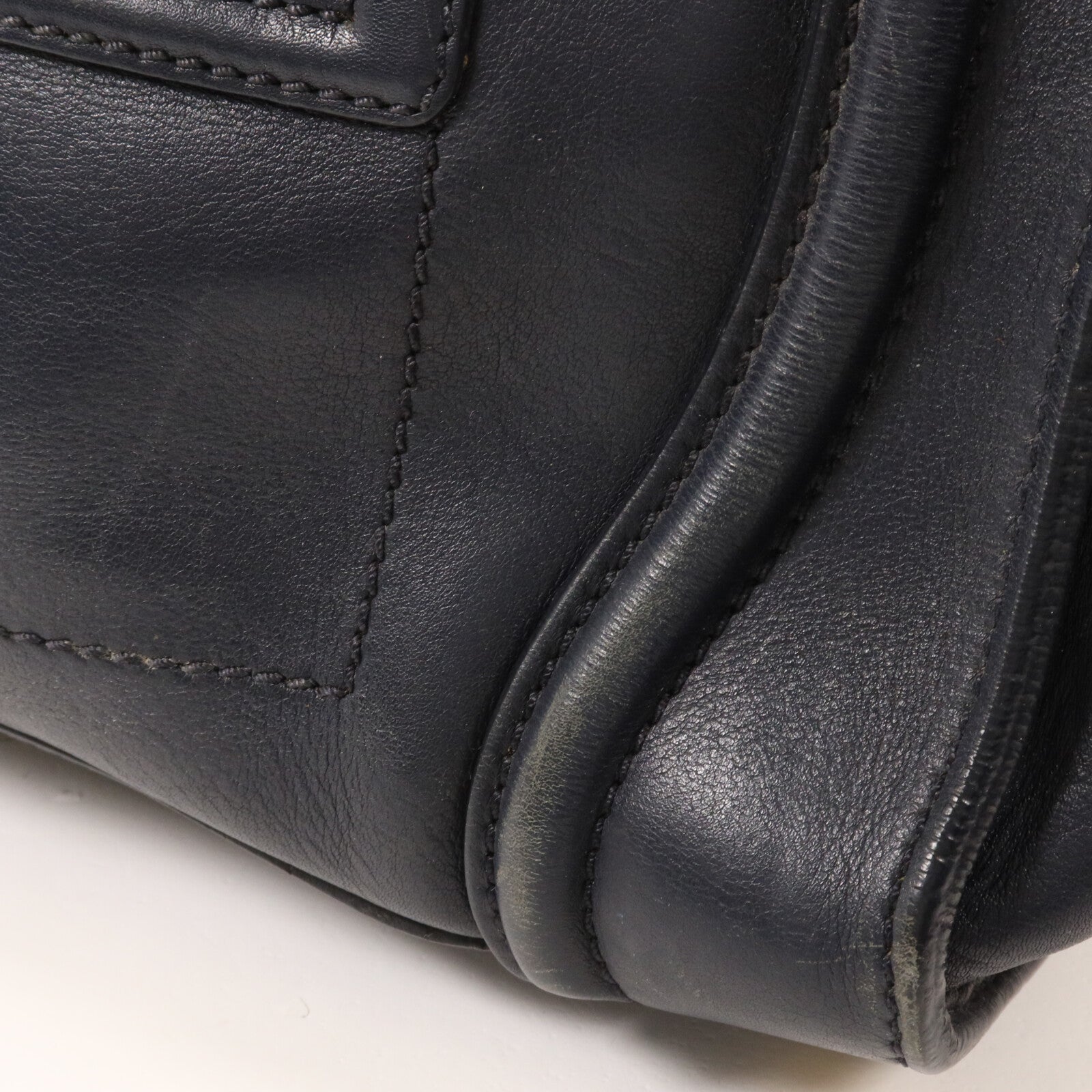 CELINE 牛皮皮革Micro Luggage手挽袋