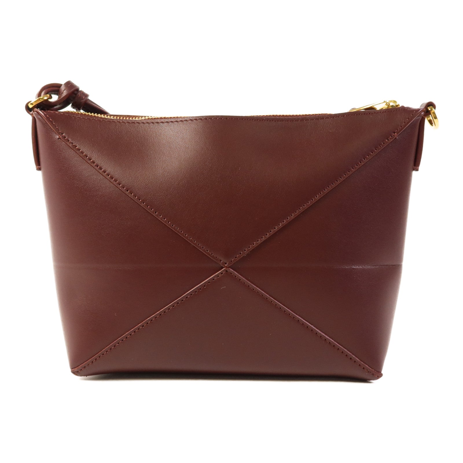LOEWE 牛皮皮革Puzzle Fold Pouch金扣肩背袋