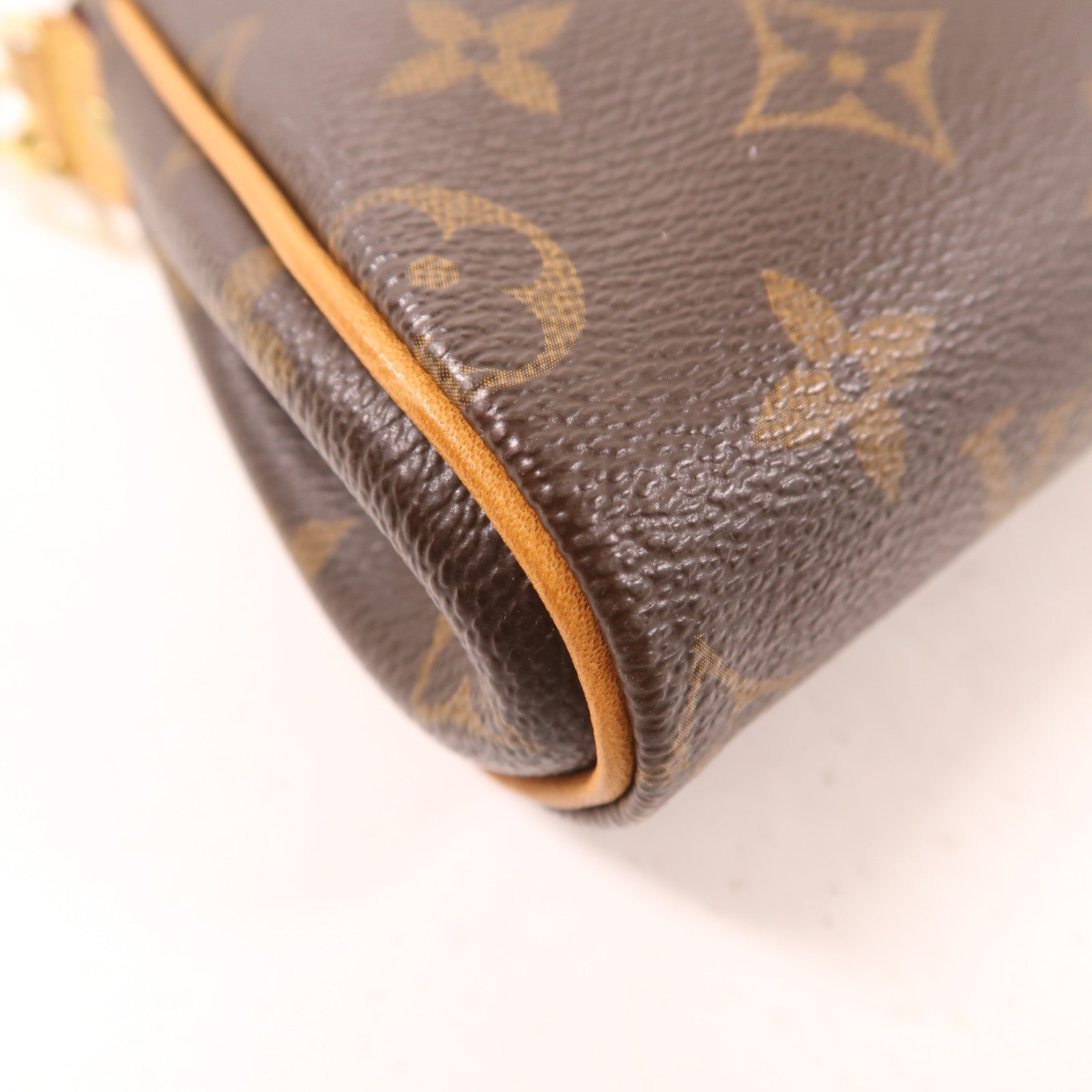 LOUIS VUITTON Monogram Eva金扣手挽肩背兩用袋棕色
