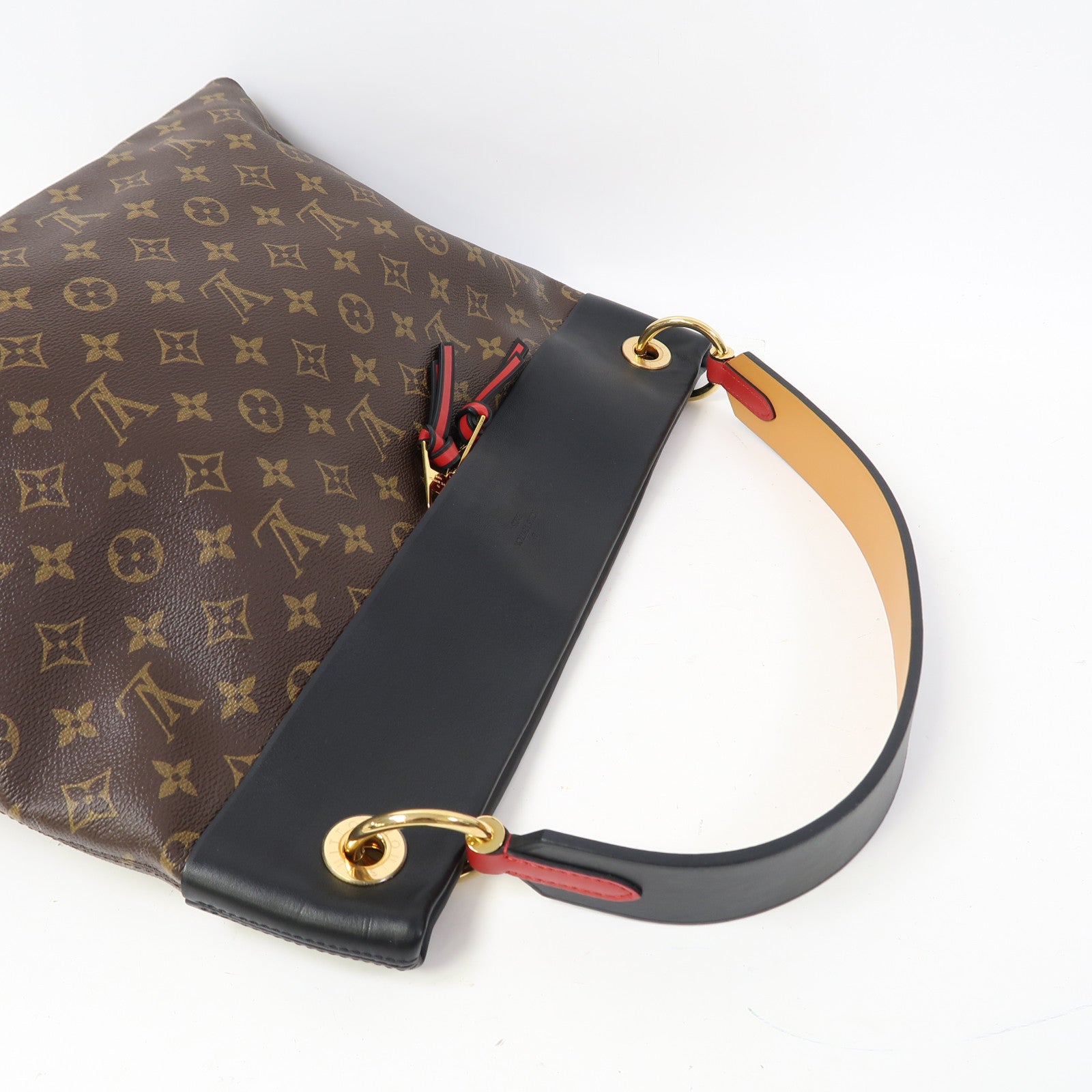 LOUIS VUITTON Monogram Tuileries Hobo金扣肩背袋啡色