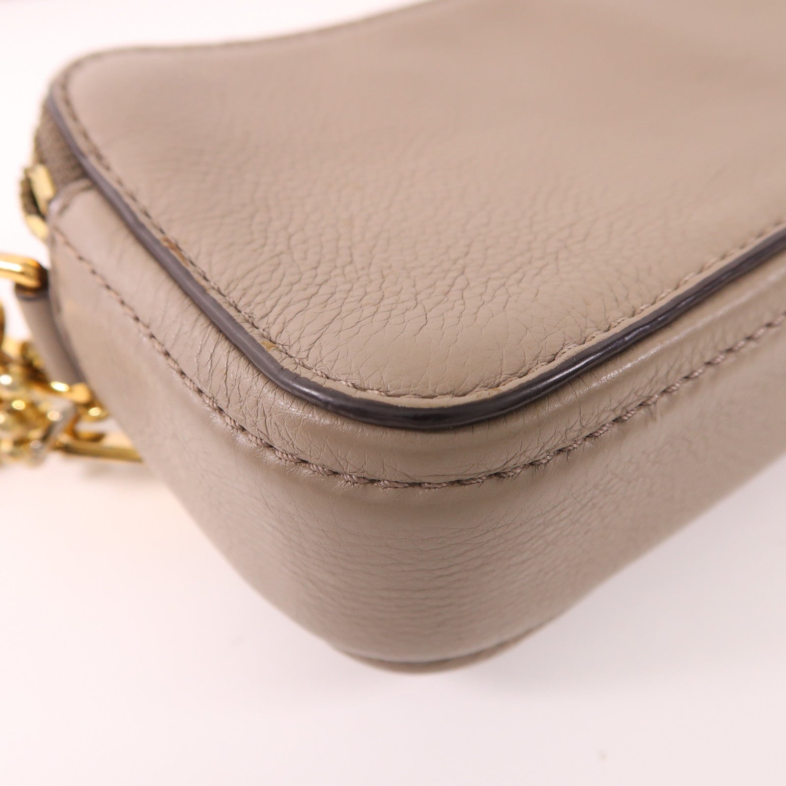 MARC JACOBS 牛皮皮革Shoulder Bag金扣肩背袋