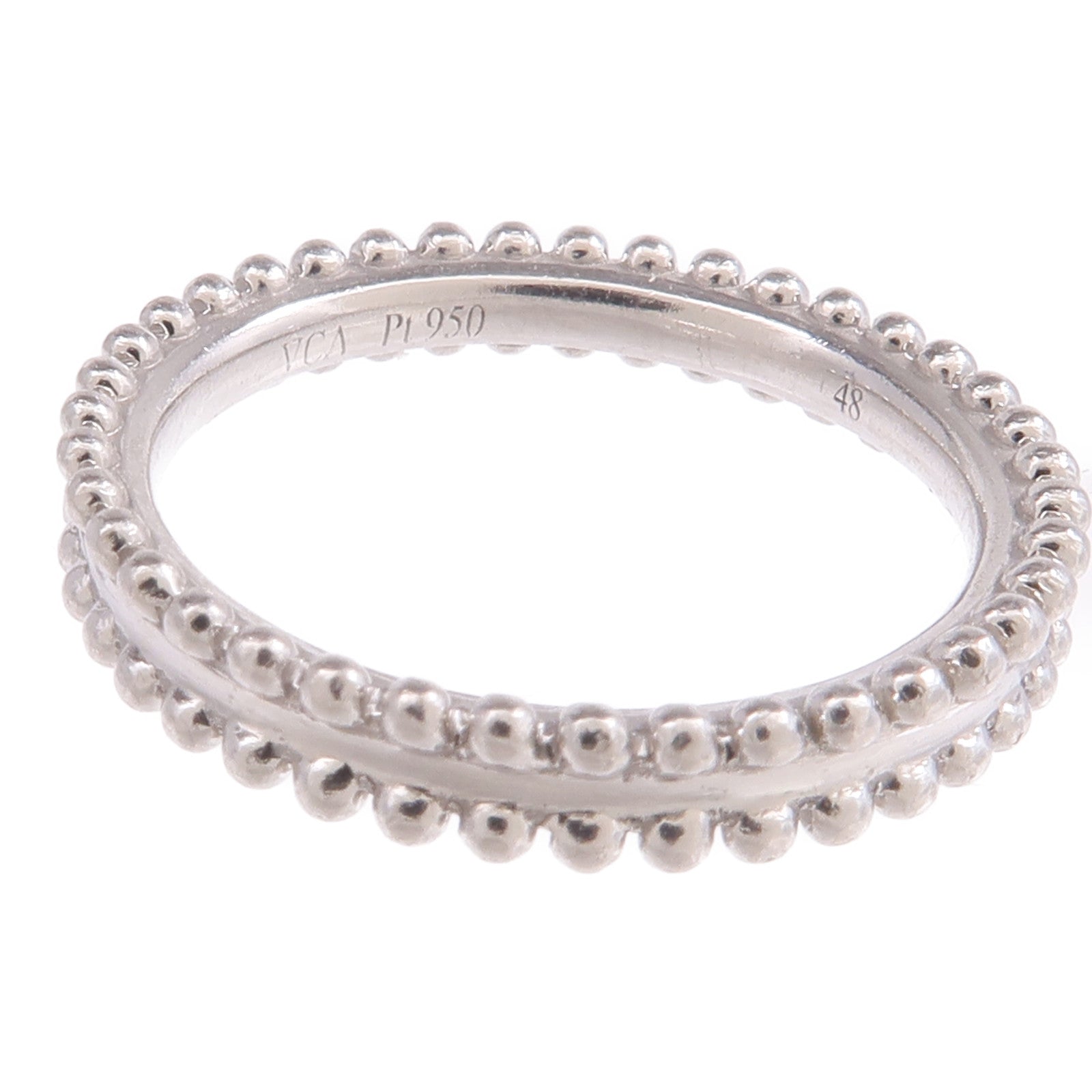 Van Cleef & Arpels PT950鉑金Estelle Ring戒指VCA#48/US#4.5