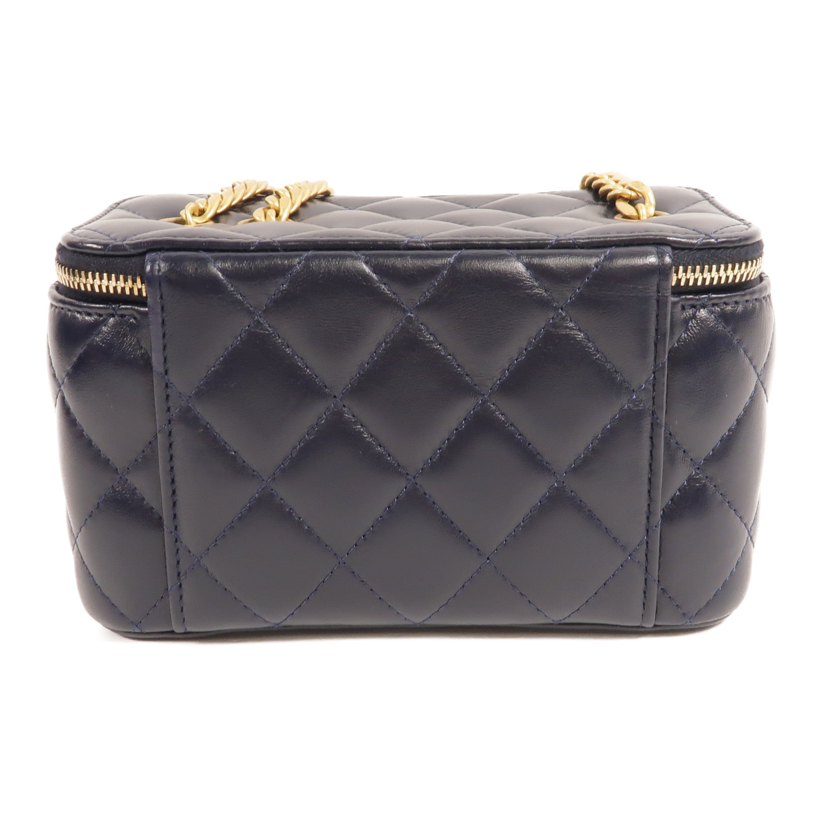 CHANEL 羊皮皮革Vanity Case鏈帶肩背袋