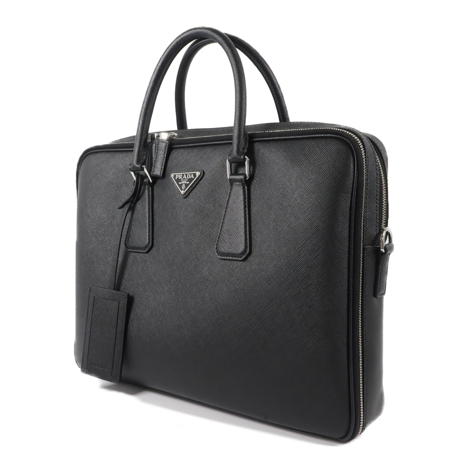 PRADA Saffiano皮革2 Way Shoulder Bag Briefcase手挽肩背兩用袋