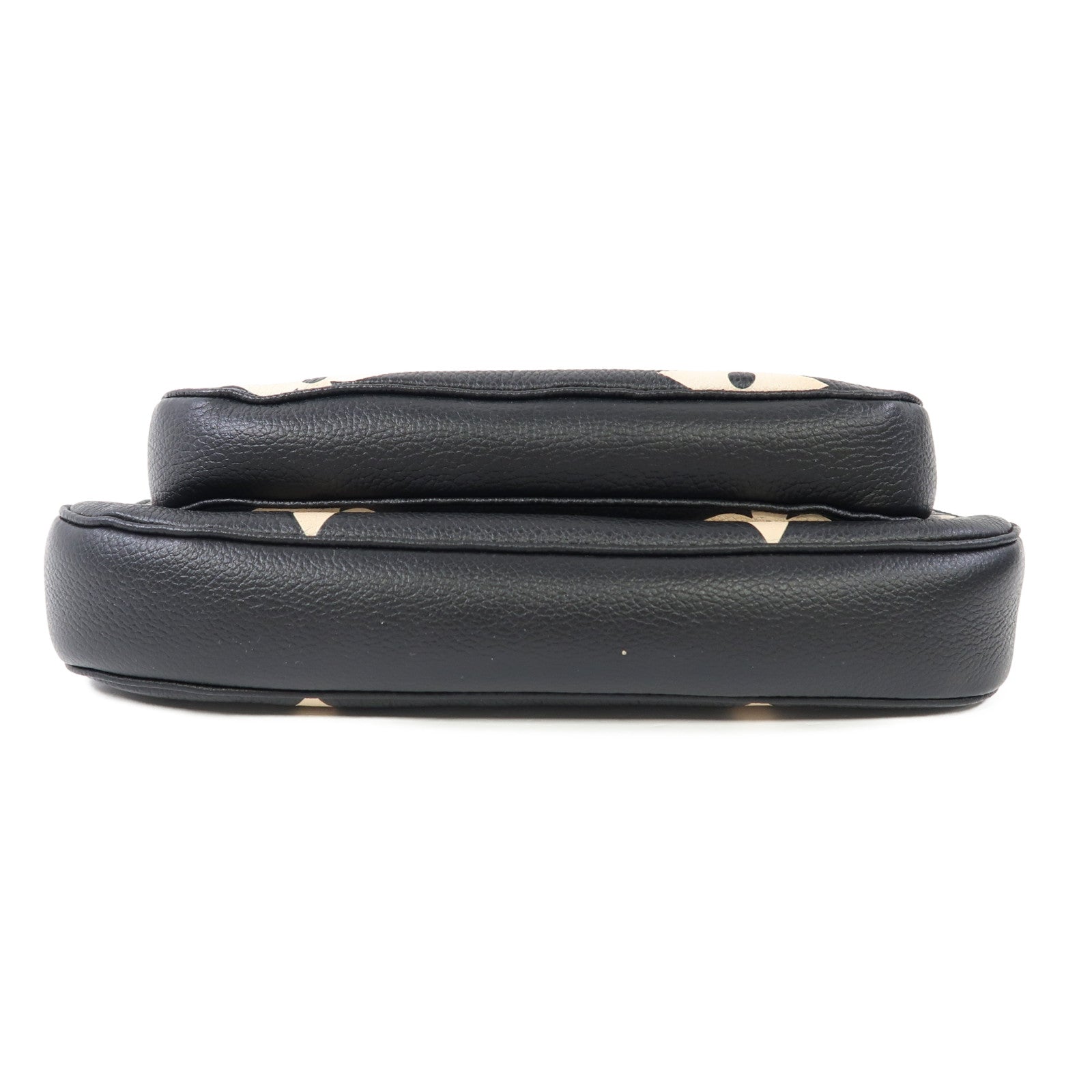 LOUIS VUITTON Monogram Empreinte Multi Pochette Accessoires金扣肩背袋黑色/米色