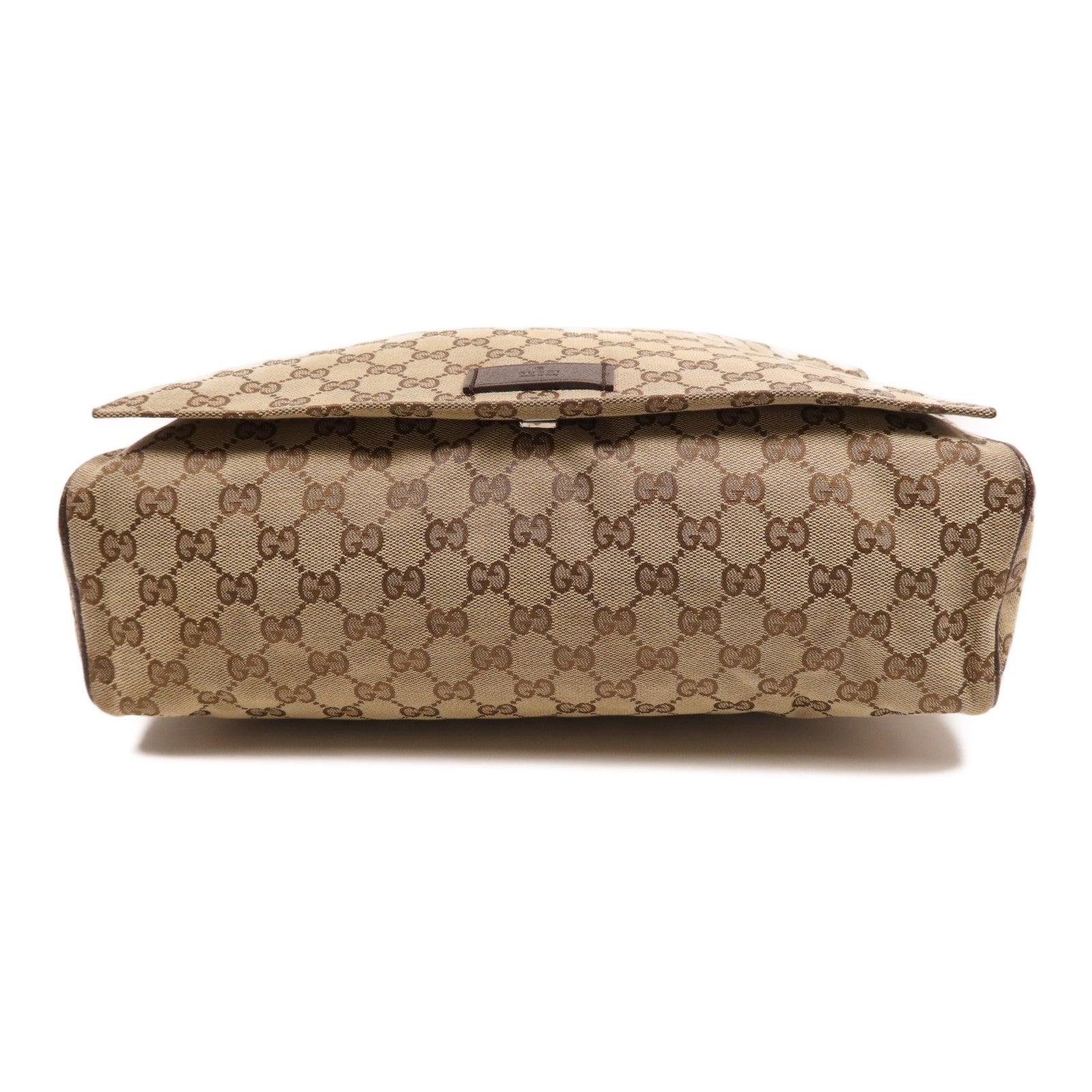 GUCCI 帆布Shoulder Bag銀扣肩背袋