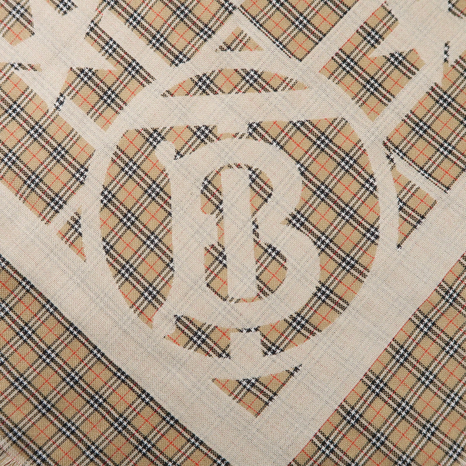 BURBERRY 絲質/羊毛Scarf圍巾啡色