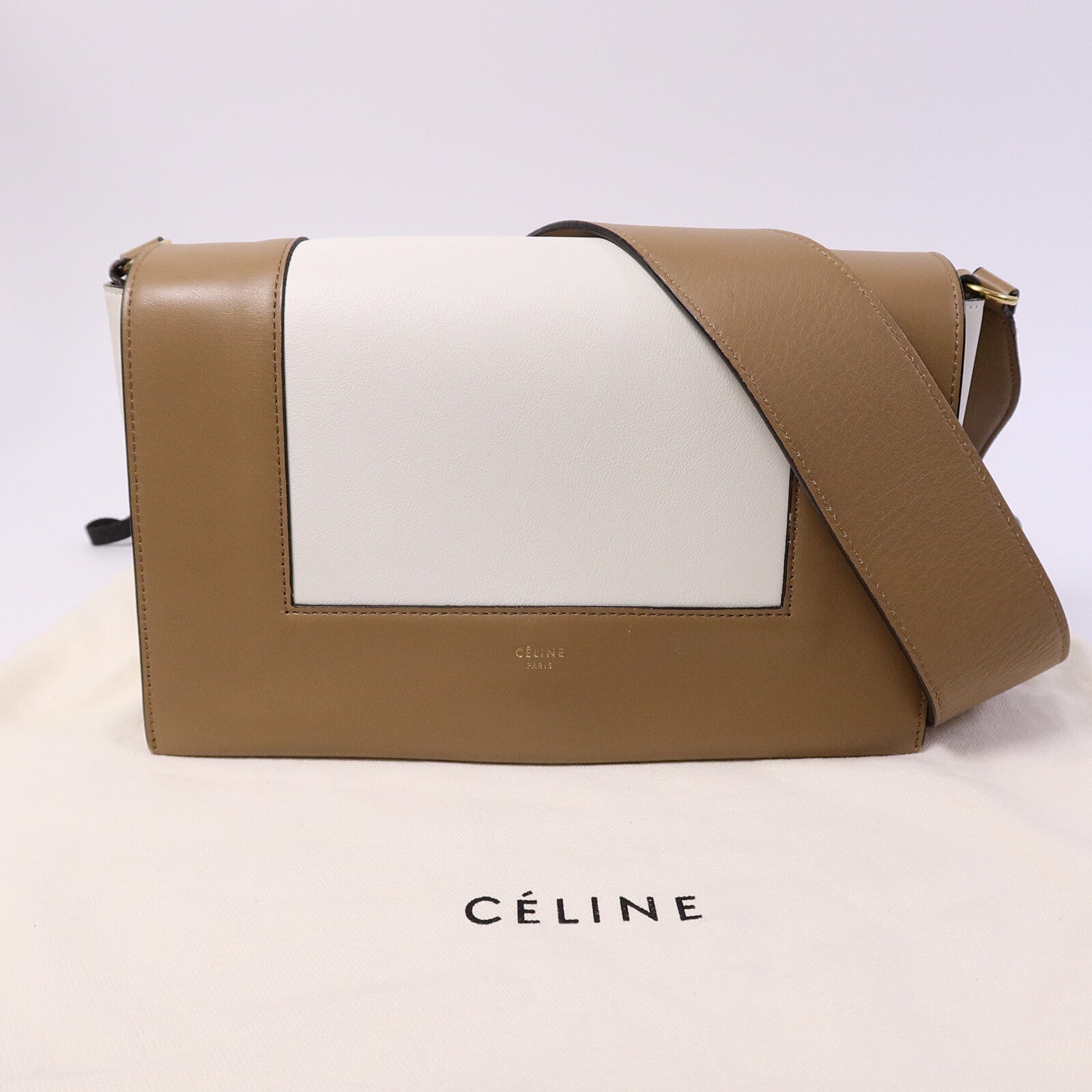 CELINE 牛皮皮革Frame Bag肩背袋