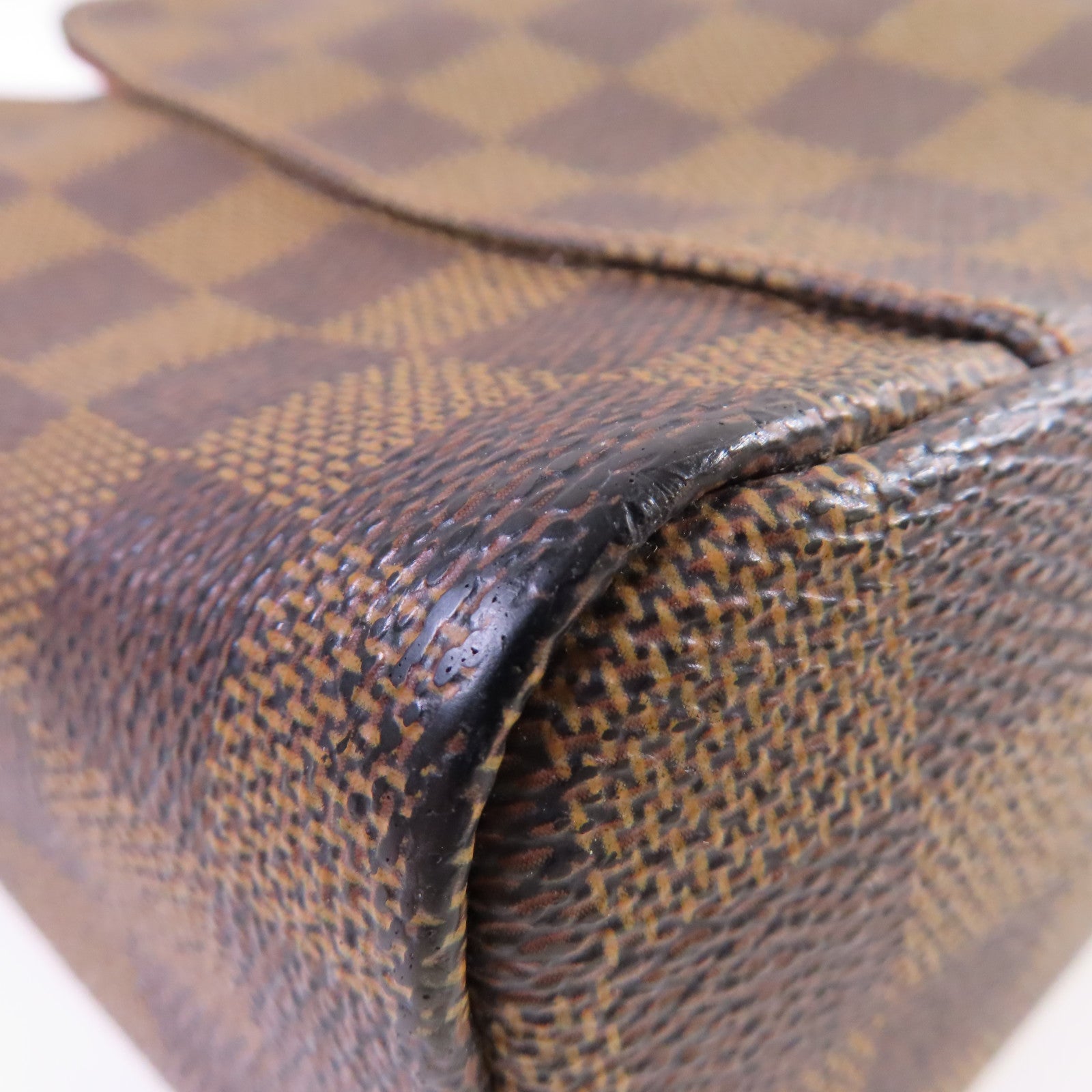 LOUIS VUITTON Damier Ebene Olav PM Shoulder Bag金扣肩背袋啡色