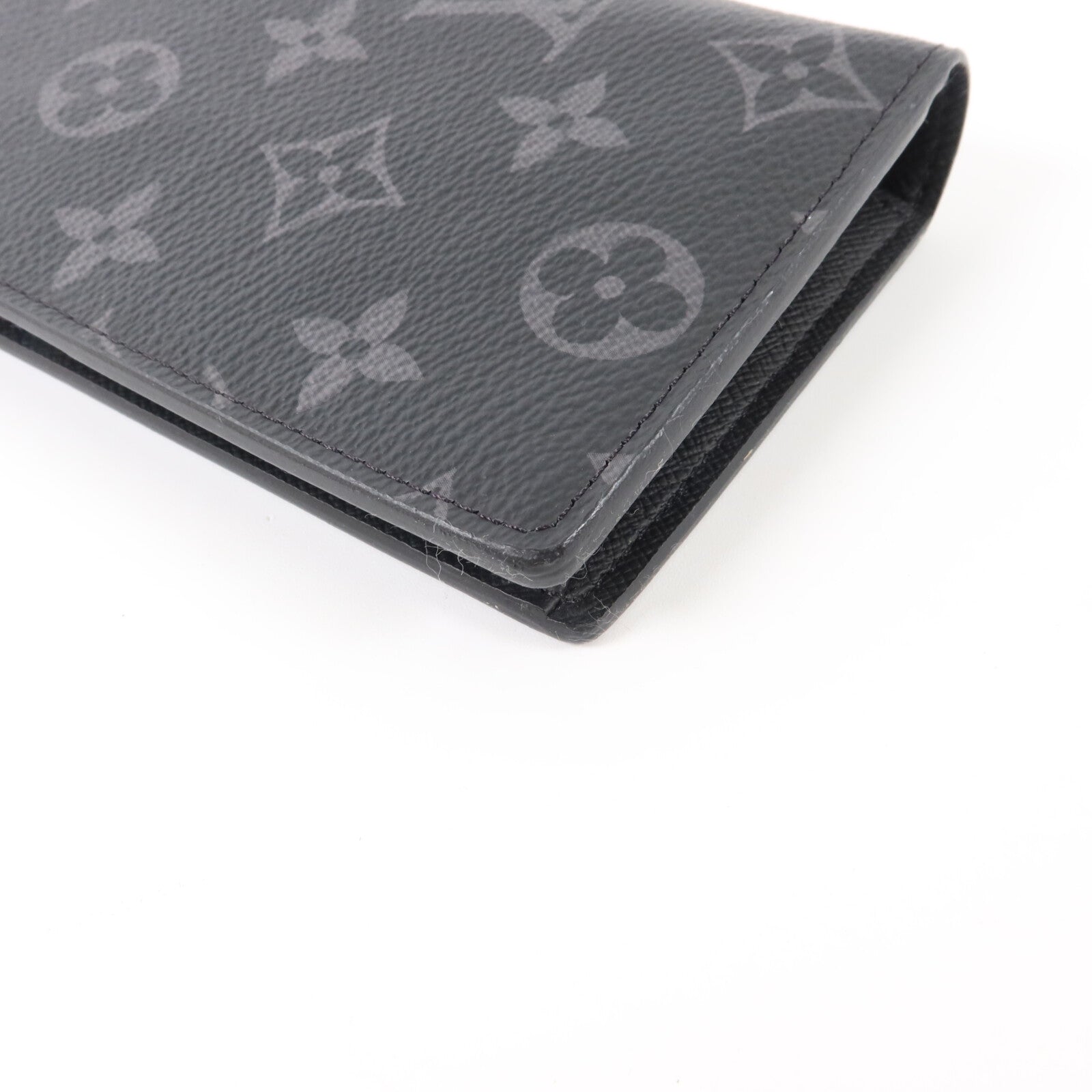 LOUIS VUITTON Monogram Eclipse Brazza長錢包