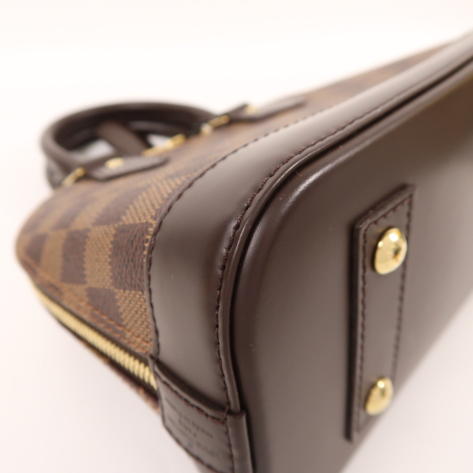 LOUIS VUITTON Damier Alma BB金扣手挽肩背兩用袋