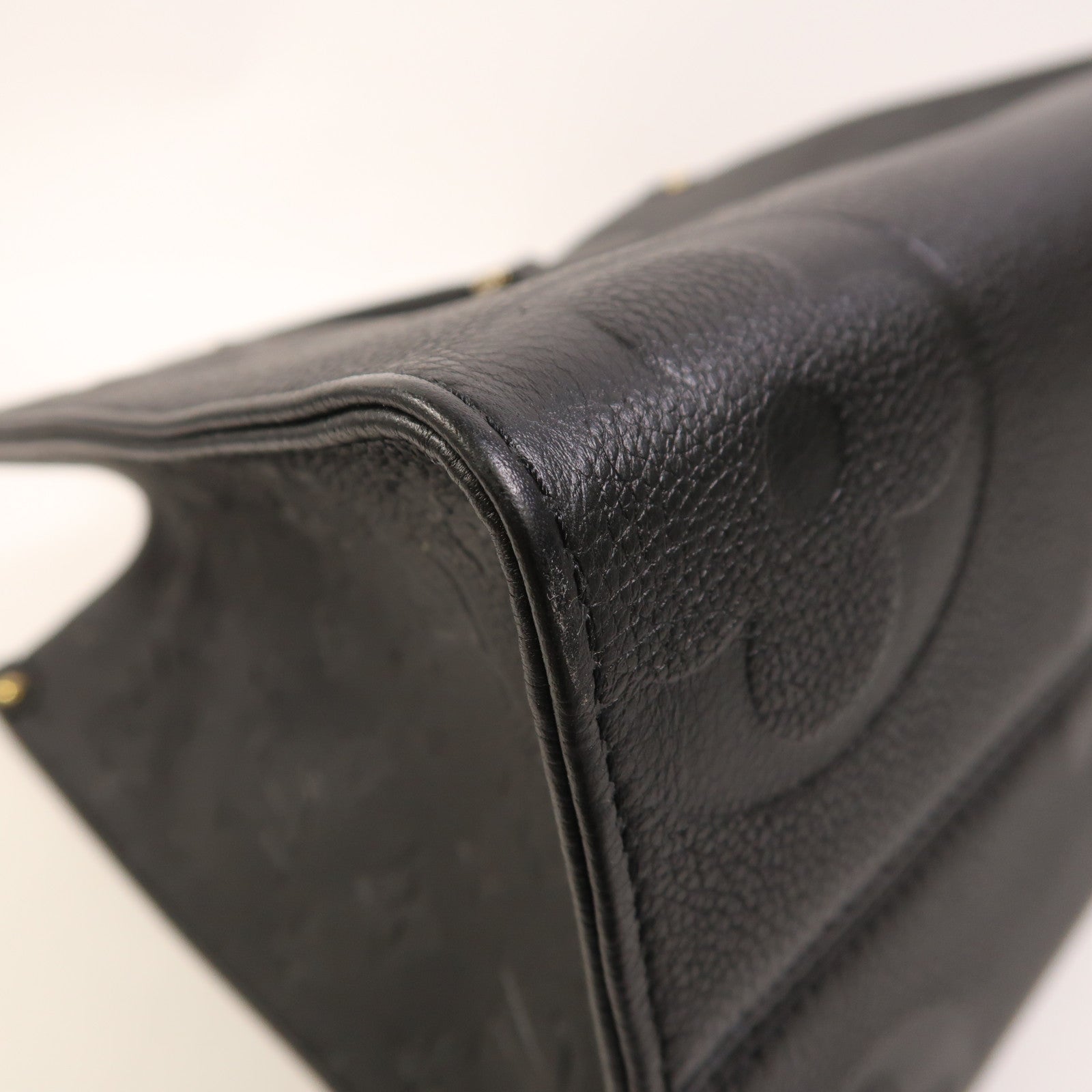 LOUIS VUITTON Monogram Empreinte On The Go MM金扣手挽肩背兩用袋