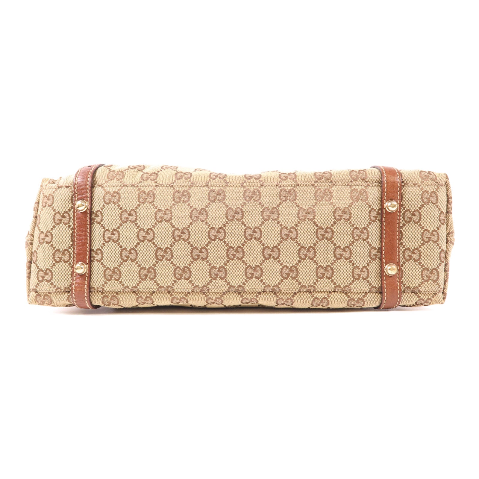 GUCCI 帆布Shoulder Bag金扣肩背袋