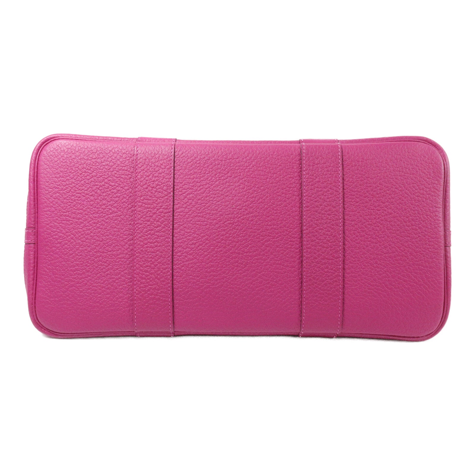 HERMES Country皮革Garden Party PM手挽袋Rose Pourpre